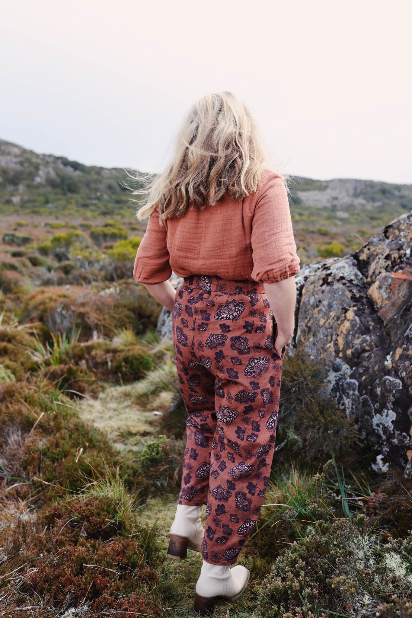 Boss Pant Organic 100% Linen - Cocoa Moth Pants The Spotted Quoll 