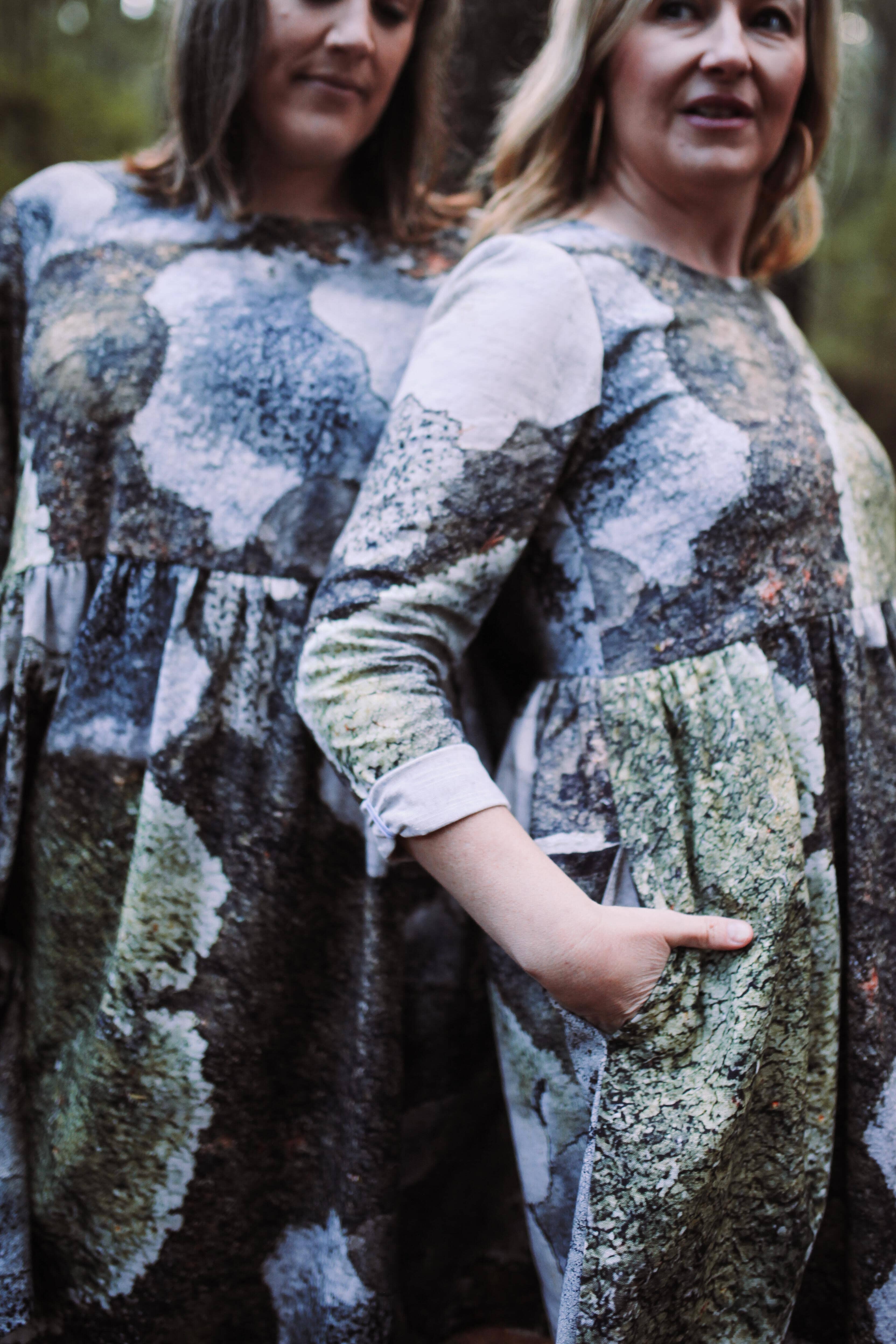 Peasant Dress - Cool Climate Lichen Dresses The Spotted Quoll 
