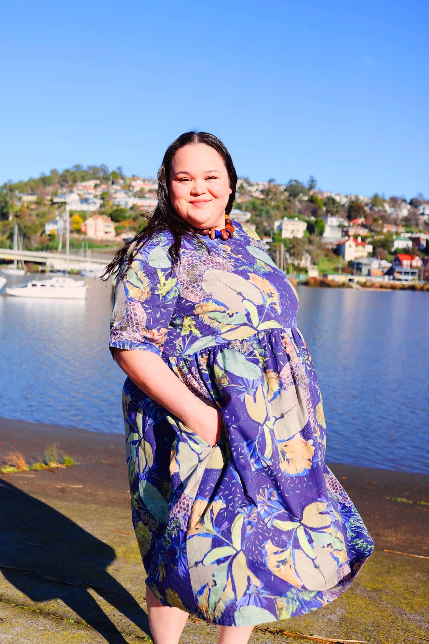Peasant Poplin Dress - No Bee Dresses The Spotted Quoll L/XL 