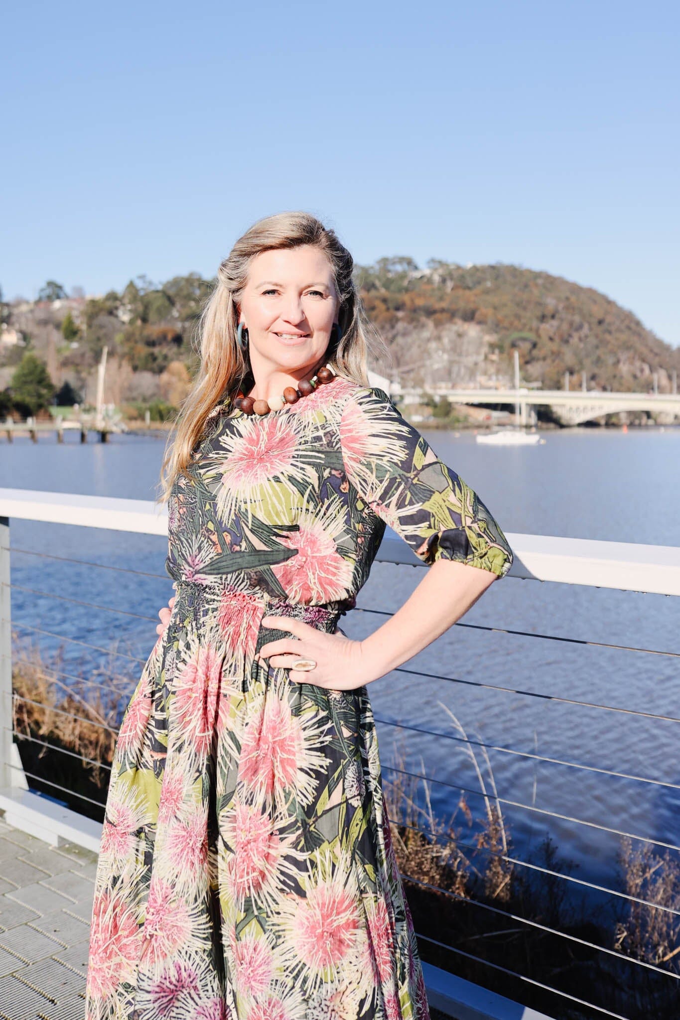Frankie Shirred Skirt - Pincushion Skirt The Spotted Quoll 