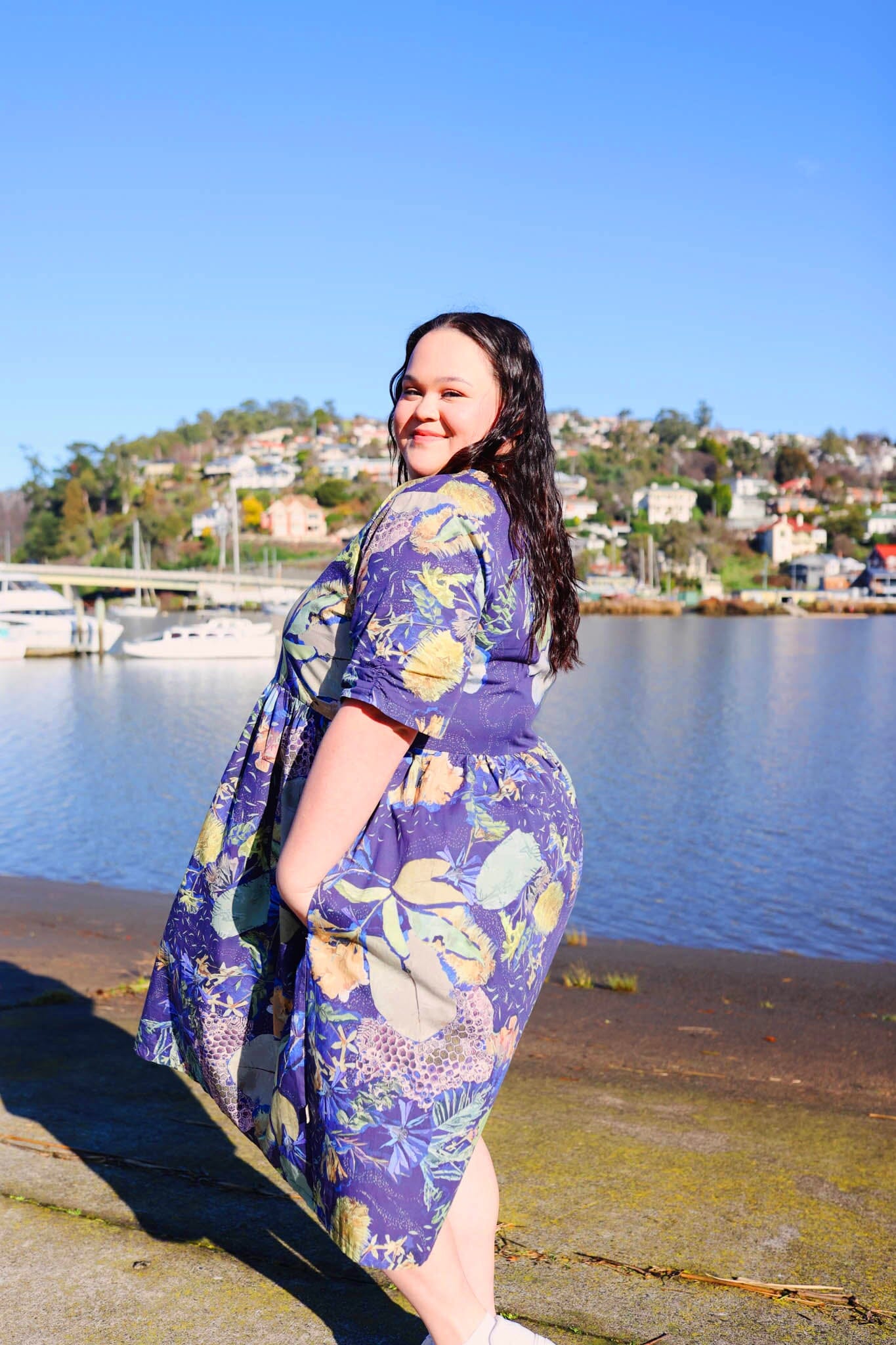 Peasant Poplin Dress - No Bee Dresses The Spotted Quoll 