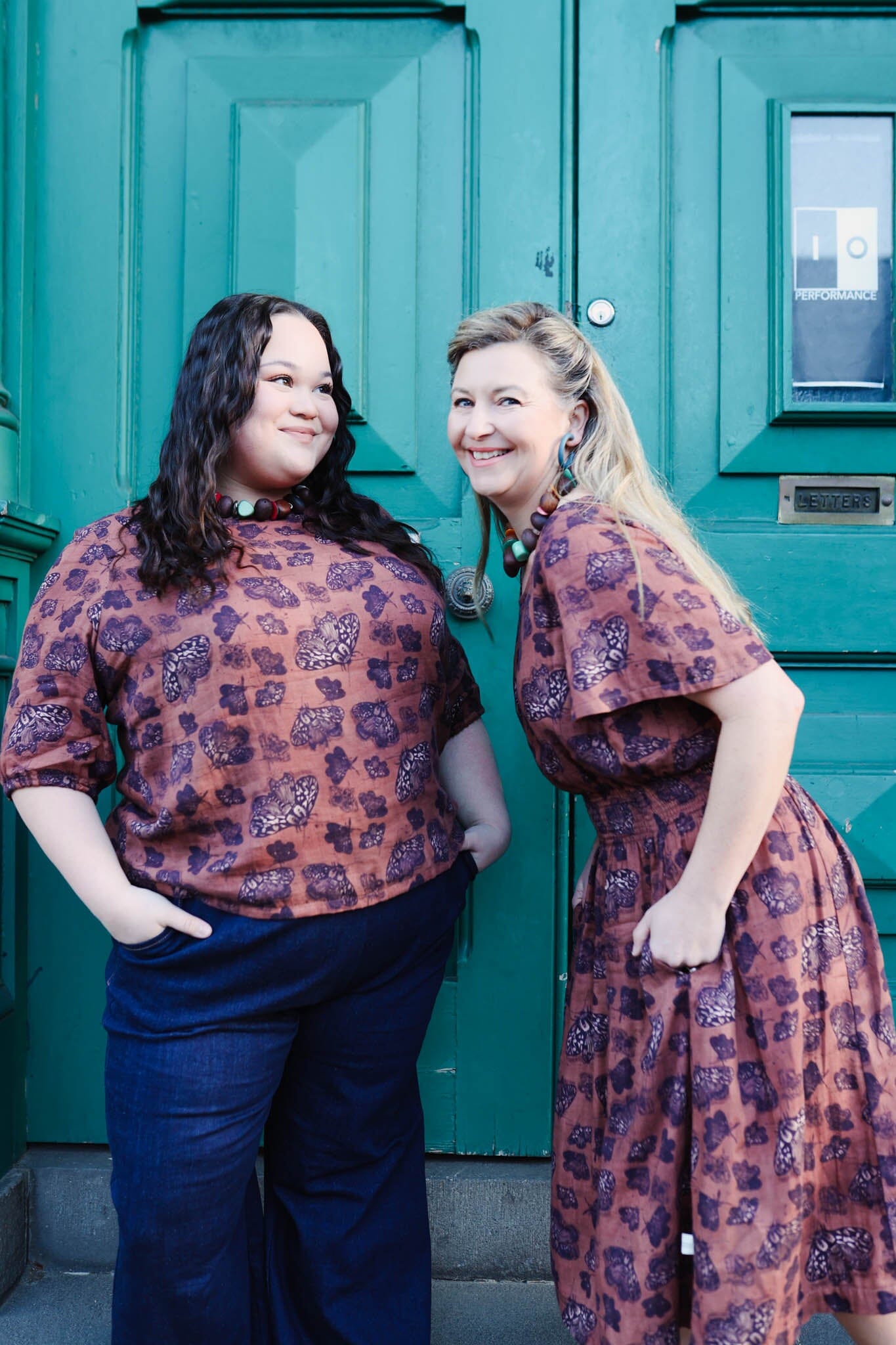 Lady Jane Bishops Sleeve Blouse - Cocoa Moth top The Spotted Quoll 