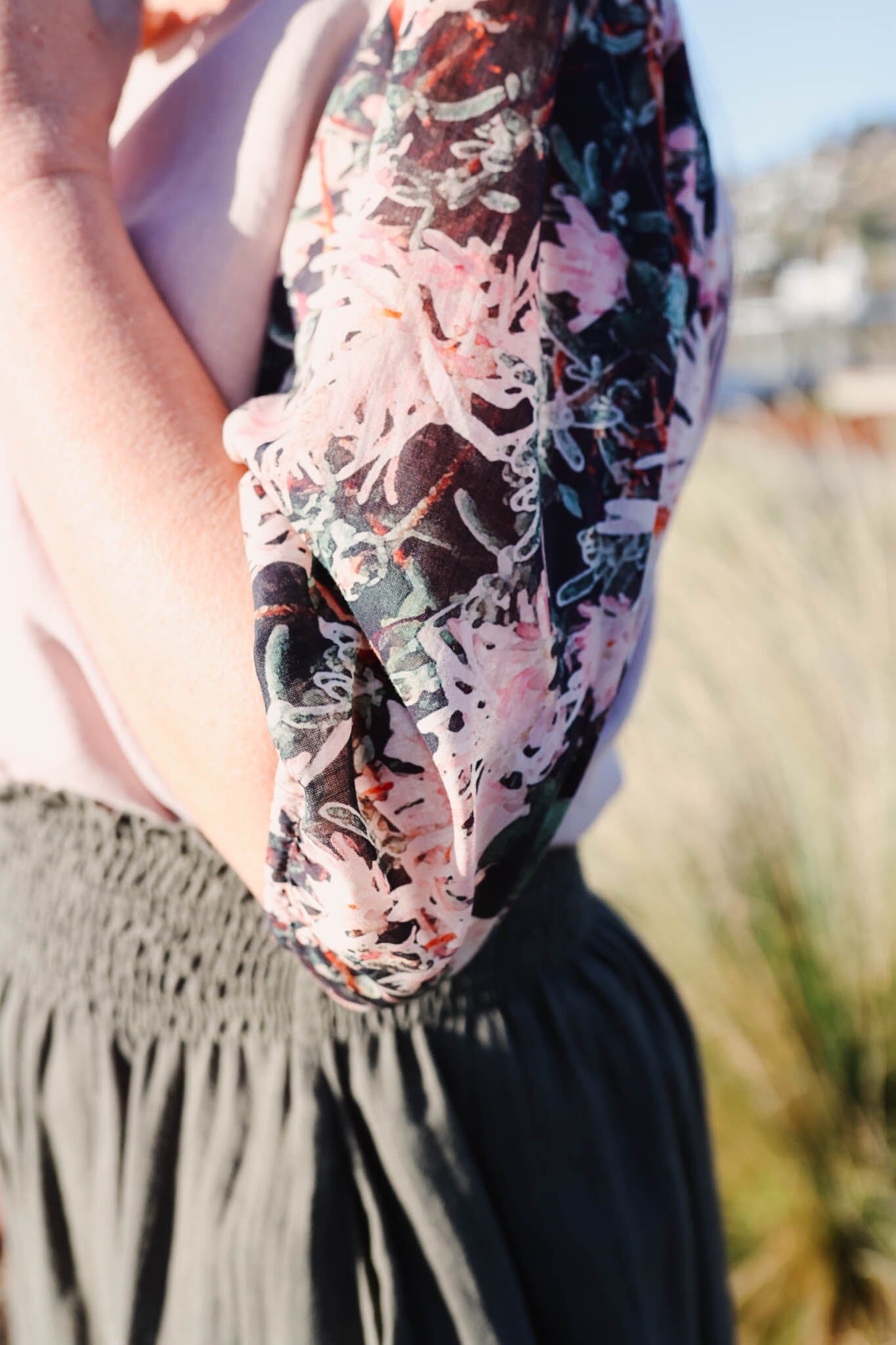 Lady Jane Bishops Sleeve Blouse - Linen & Voile top The Spotted Quoll 