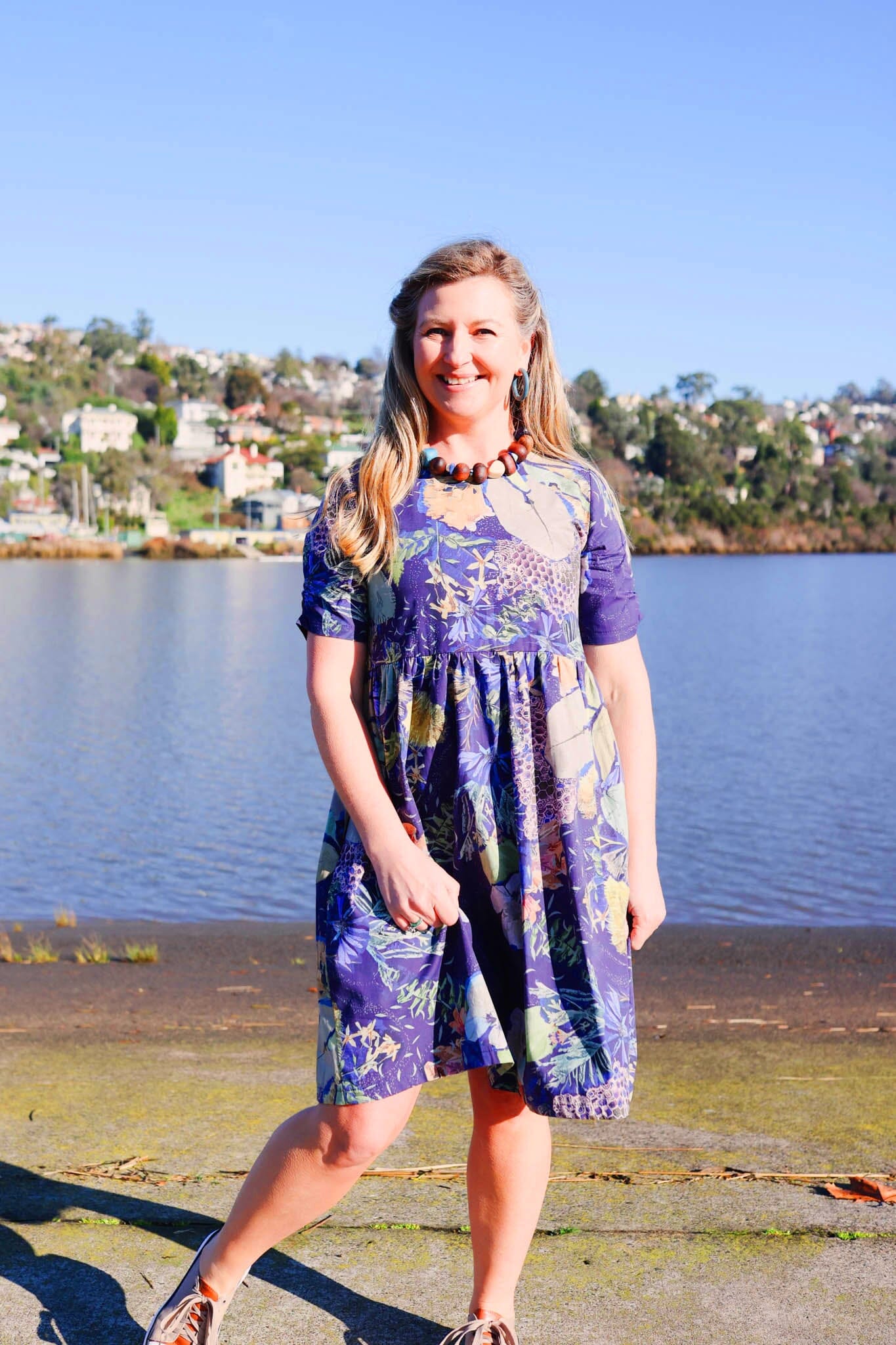 Peasant Poplin Dress - No Bee Dresses The Spotted Quoll XXS 