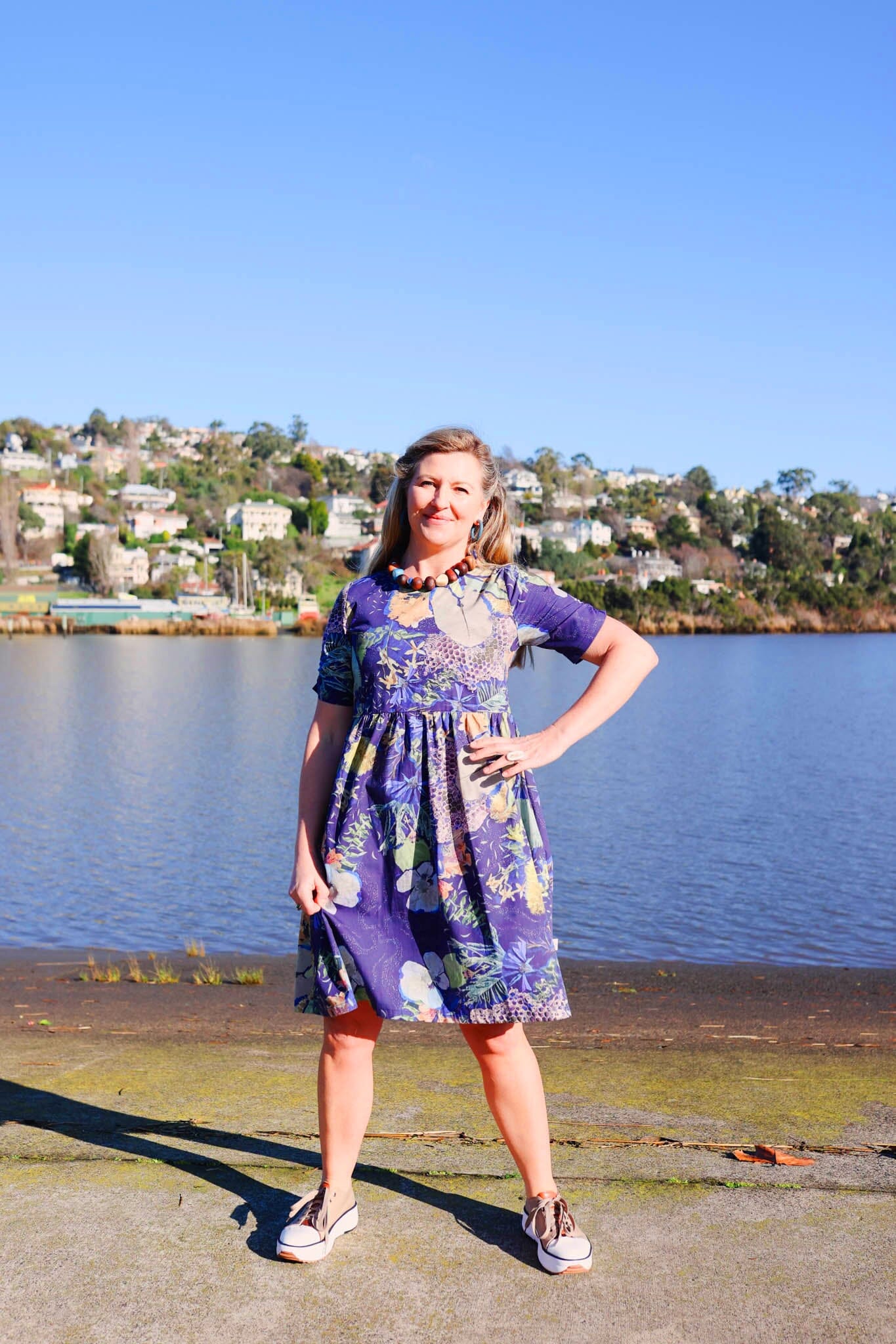 Peasant Poplin Dress - No Bee Dresses The Spotted Quoll 