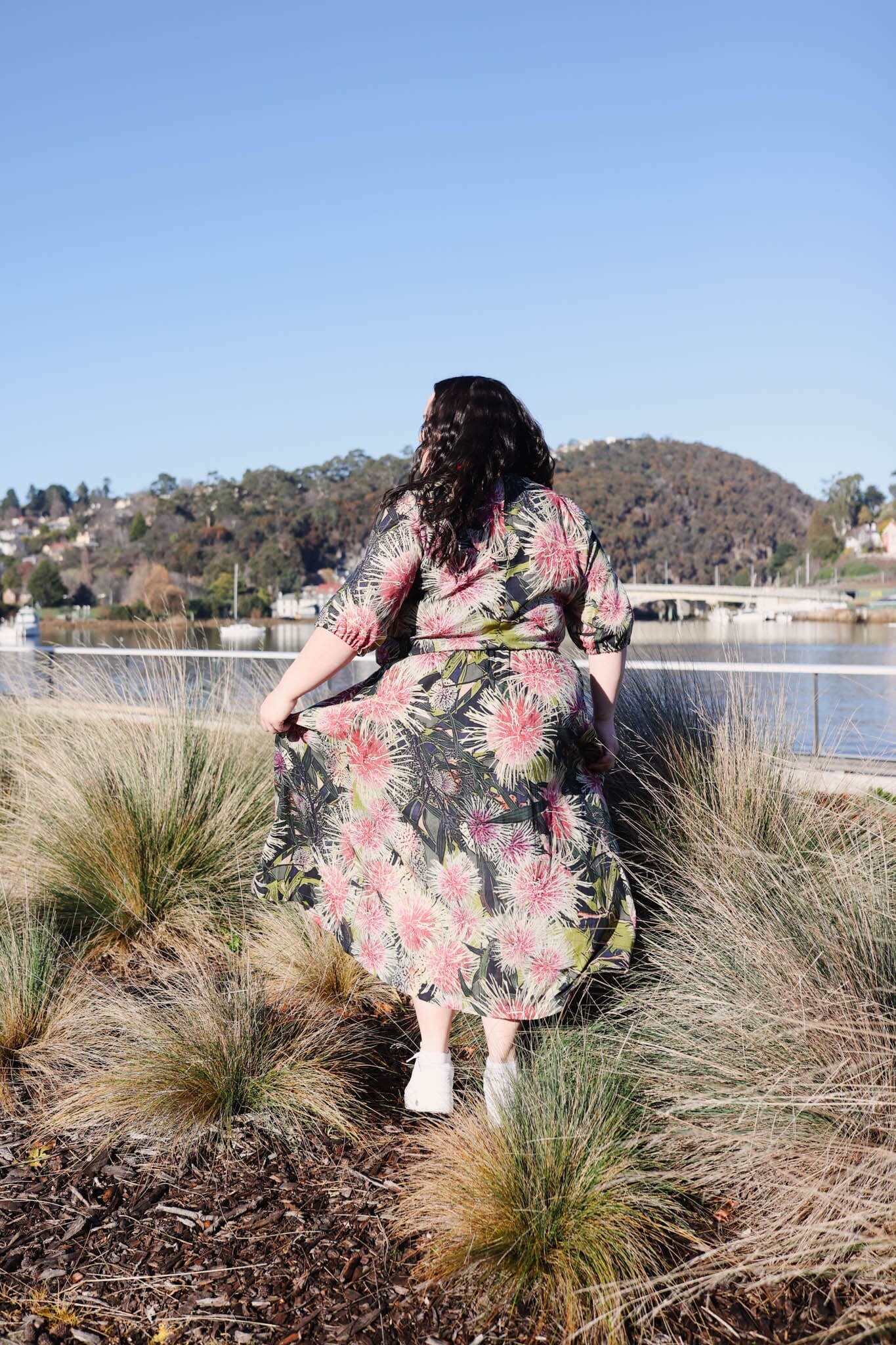 Frankie Shirred Skirt - Pincushion Skirt The Spotted Quoll 