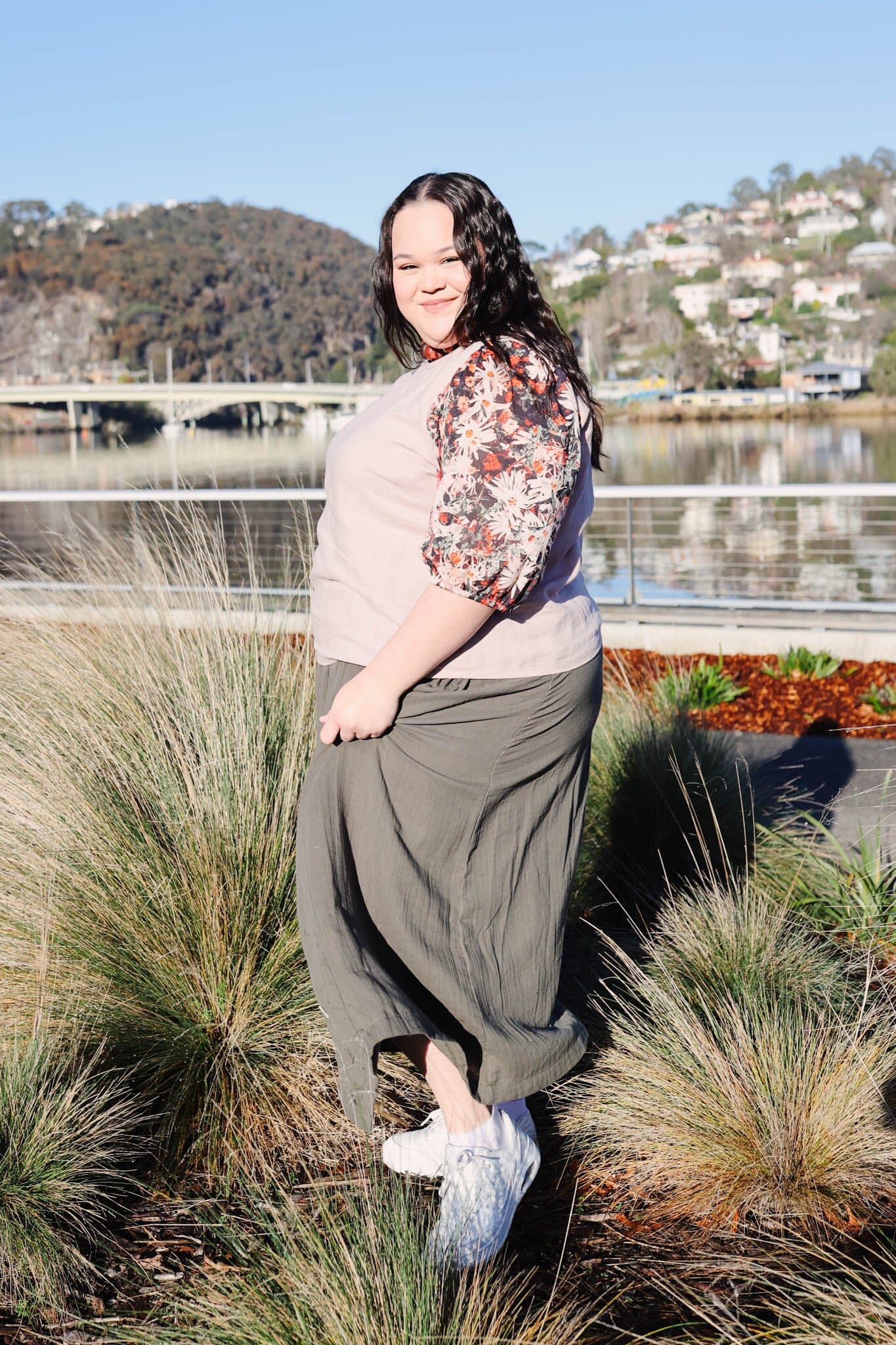 Lady Jane Bishops Sleeve Blouse - Linen & Voile top The Spotted Quoll 