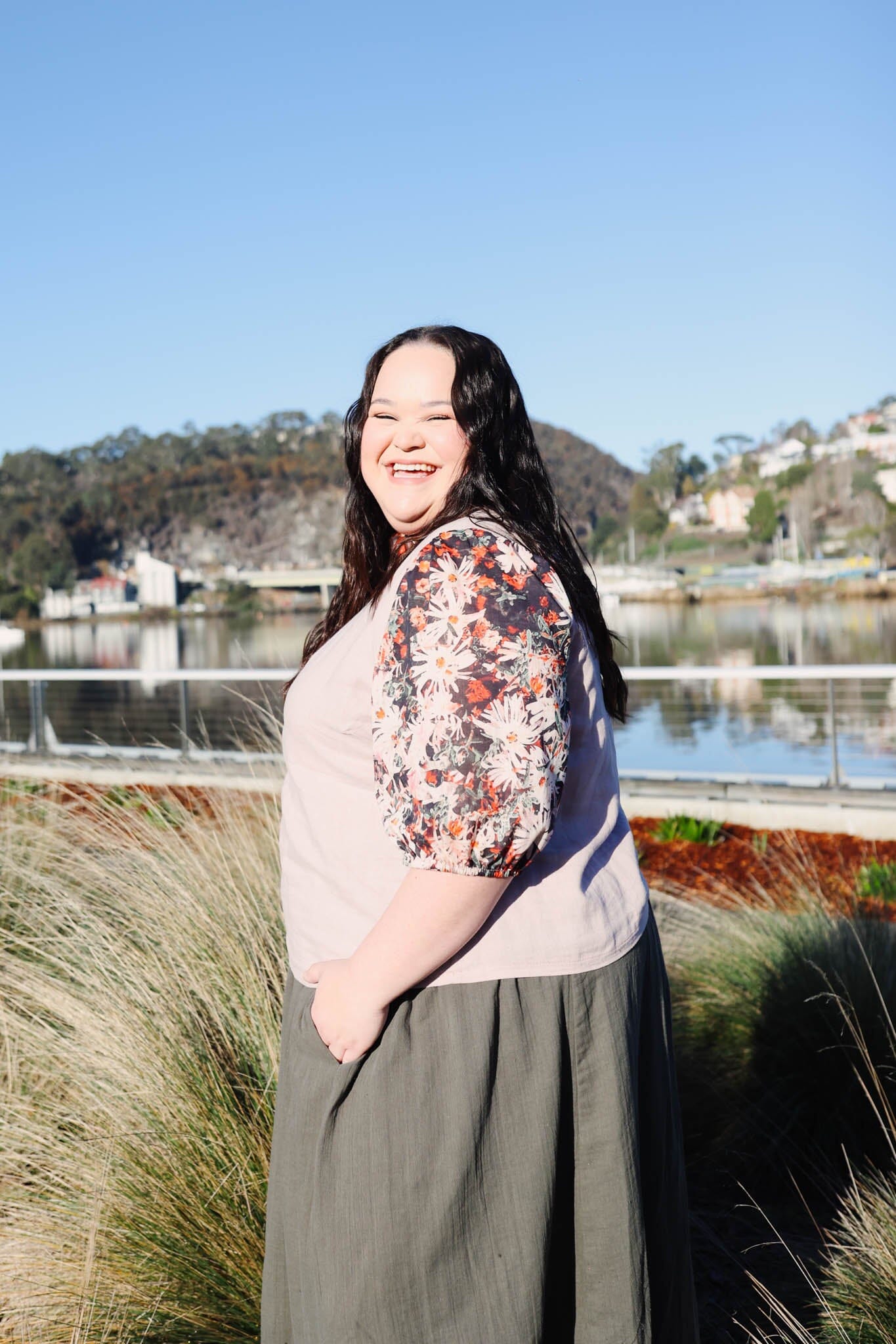 Lady Jane Bishops Sleeve Blouse - Linen & Voile top The Spotted Quoll L/XL 