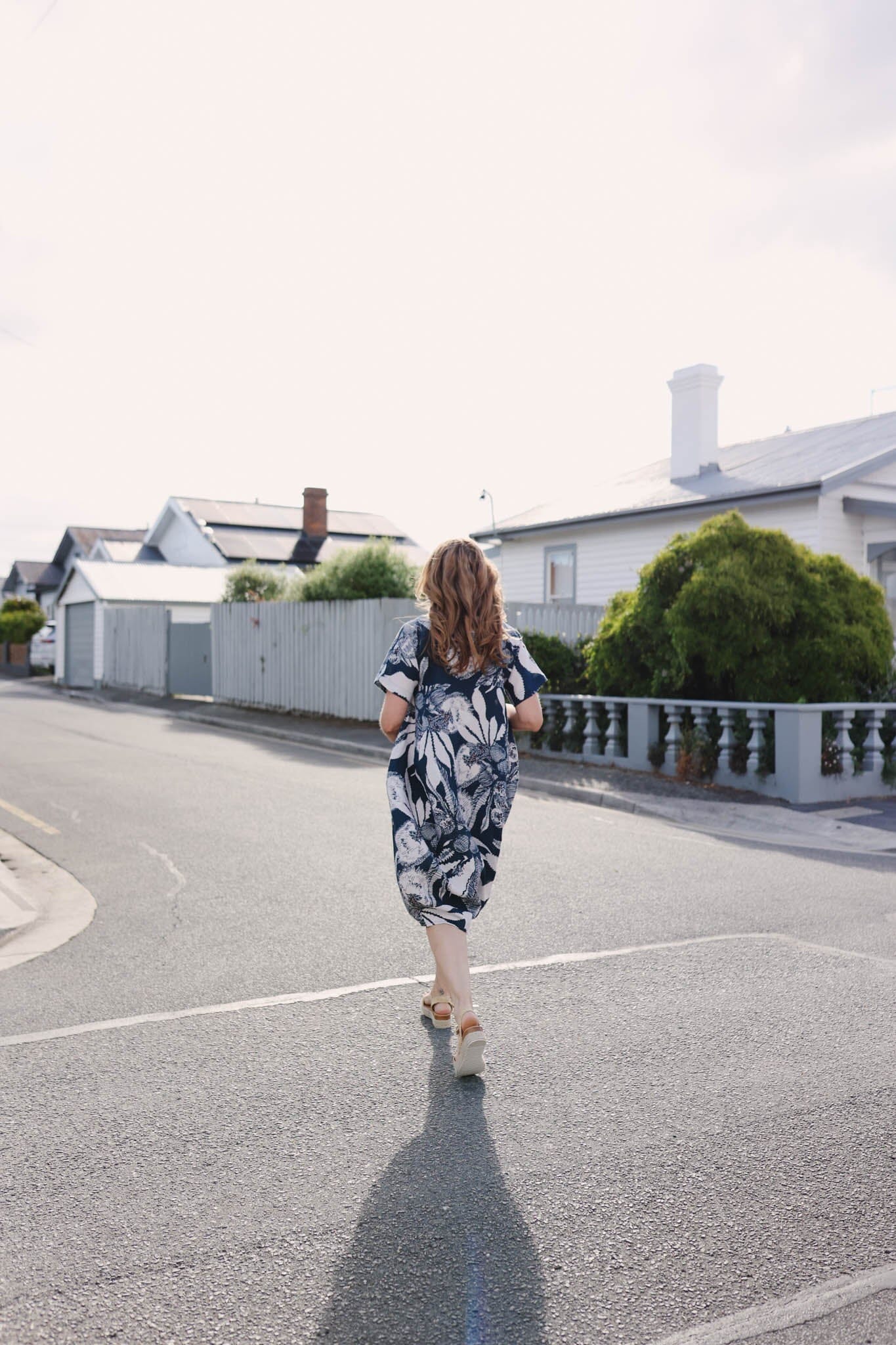 Cocoon Dress Organic Pure Linen - Original Sawtooth Banksia Dress The Spotted Quoll 
