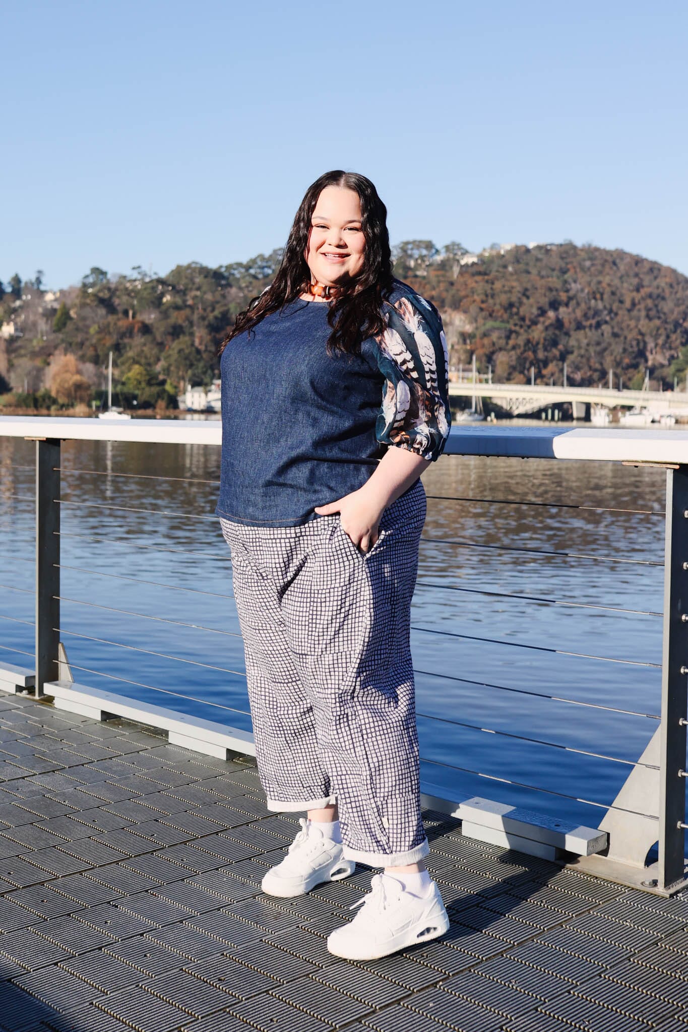 Boss Pant Organic Linen/Hemp - Tesselated Pavement Pants The Spotted Quoll L/XL 