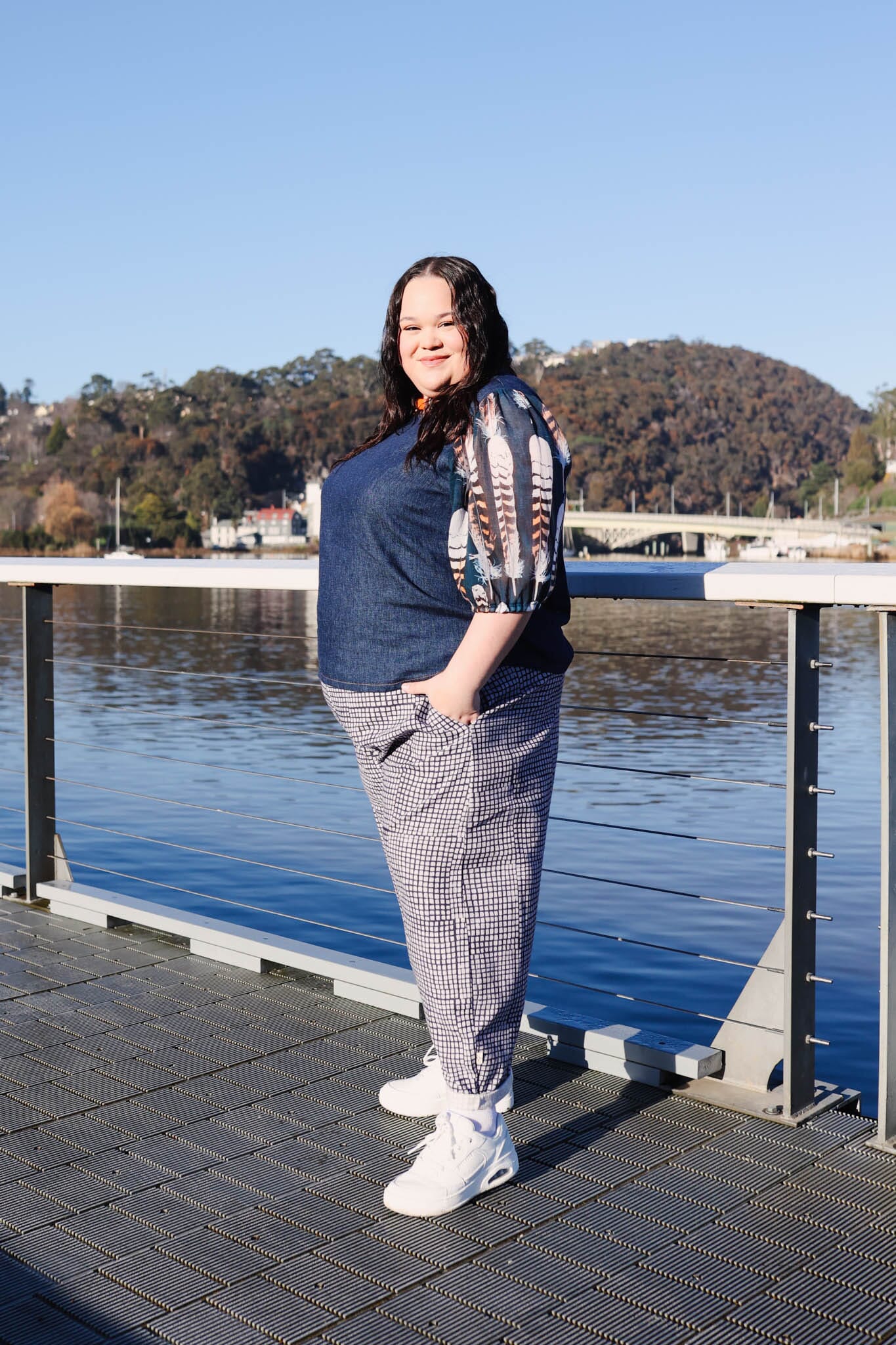 Boss Pant Organic Linen/Hemp - Tesselated Pavement Pants The Spotted Quoll 