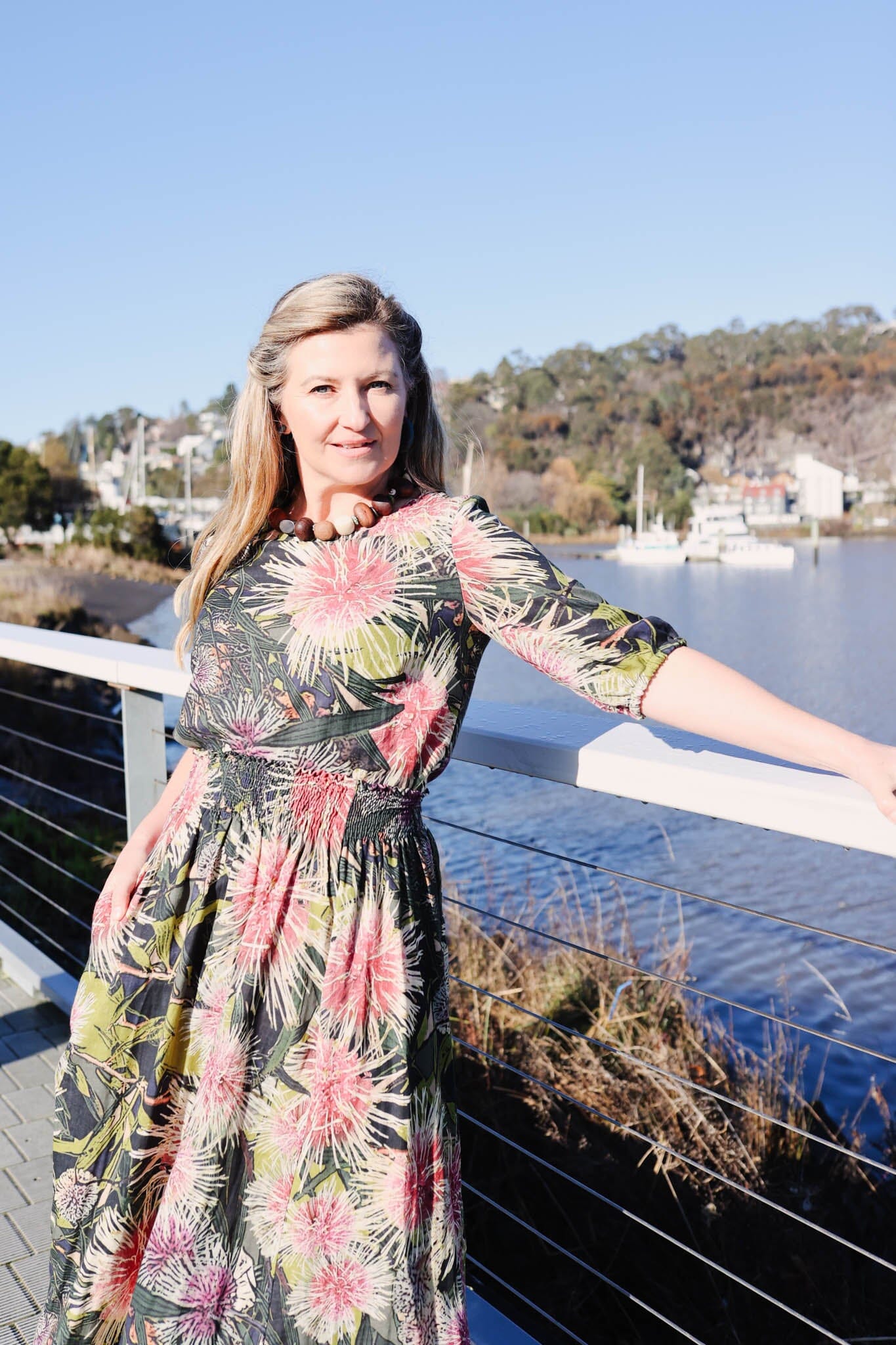 Frankie Shirred Skirt - Pincushion Skirt The Spotted Quoll 