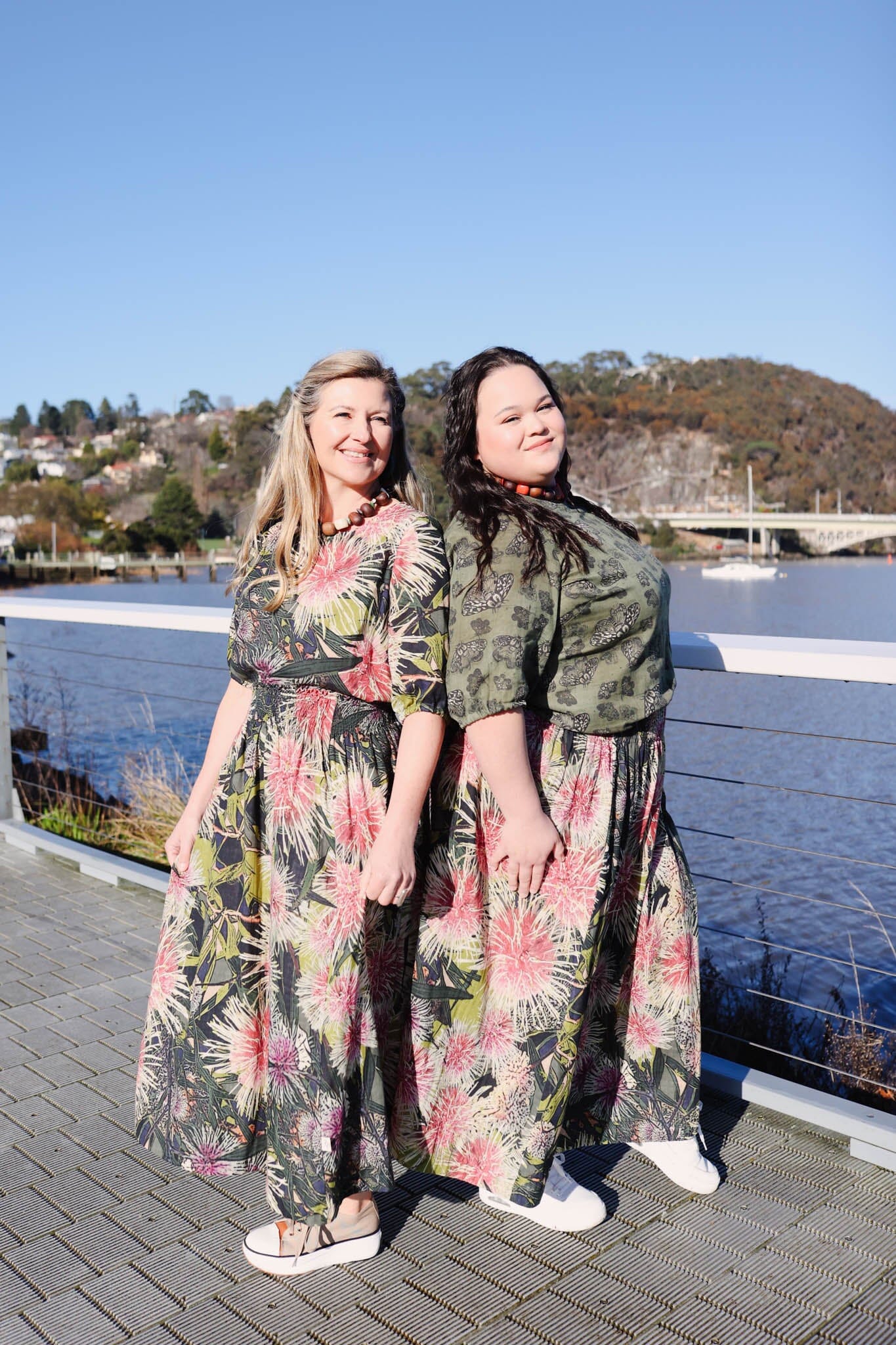 Frankie Shirred Skirt - Pincushion Skirt The Spotted Quoll 