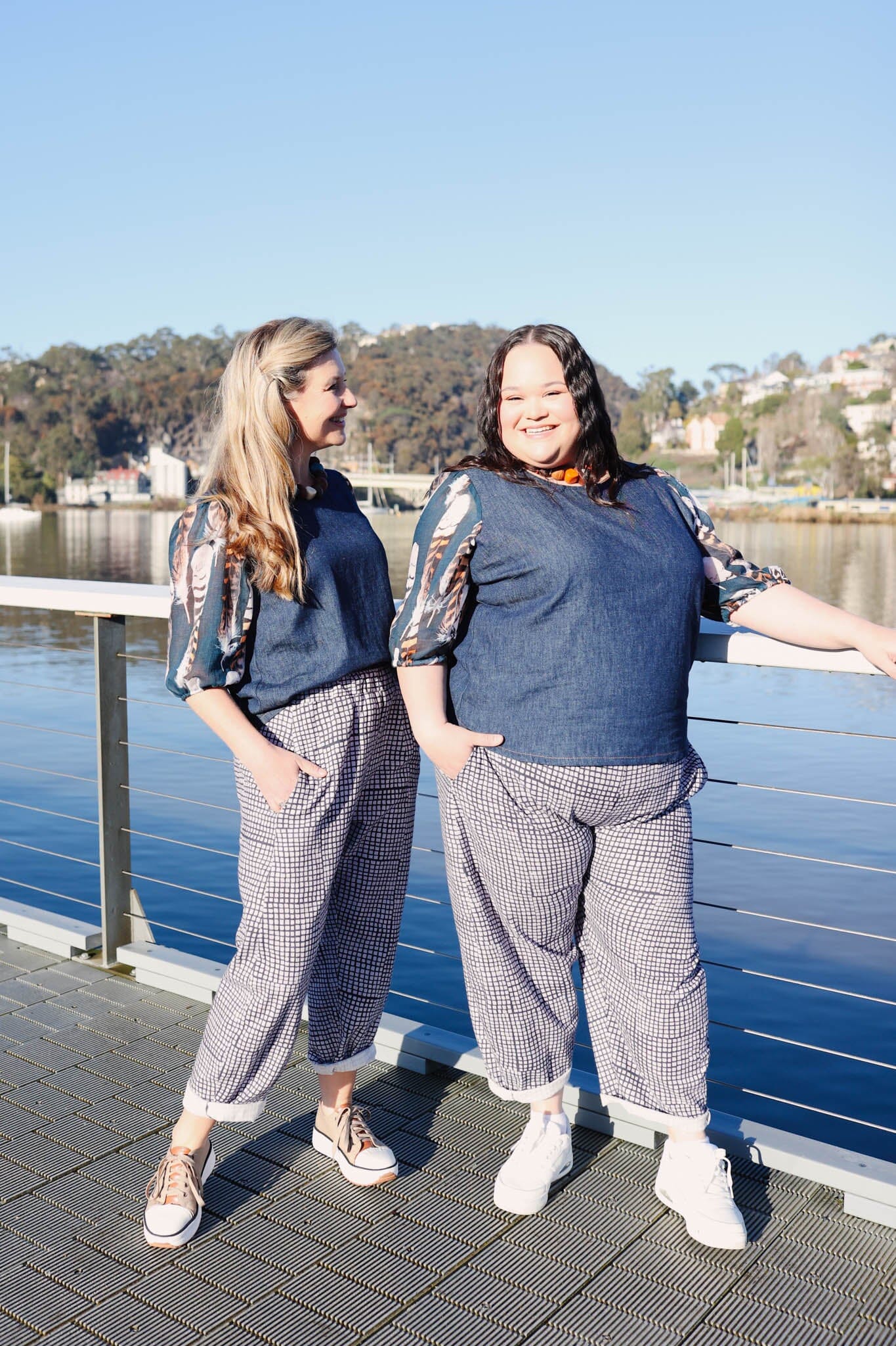 Boss Pant Organic Linen/Hemp - Tesselated Pavement Pants The Spotted Quoll 