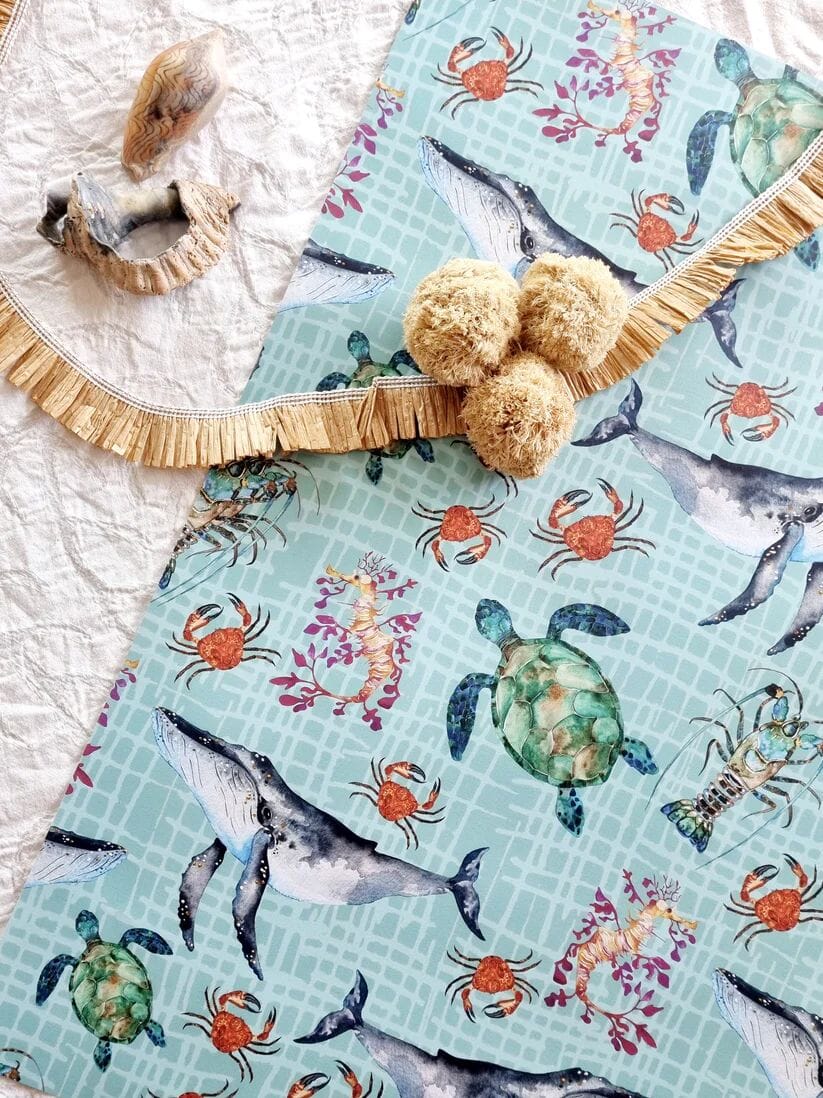 Wrapping Paper- Bosa Art Co Gift Tags & Labels Bosa Art Co Sea Life 