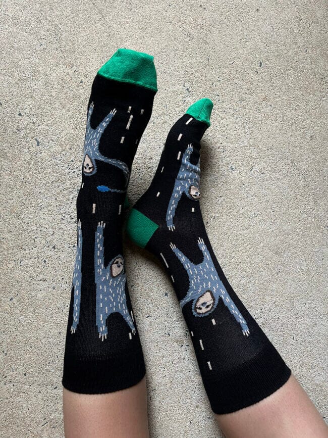 'Sloth' Cotton Socks - Tightology socks Tightology 
