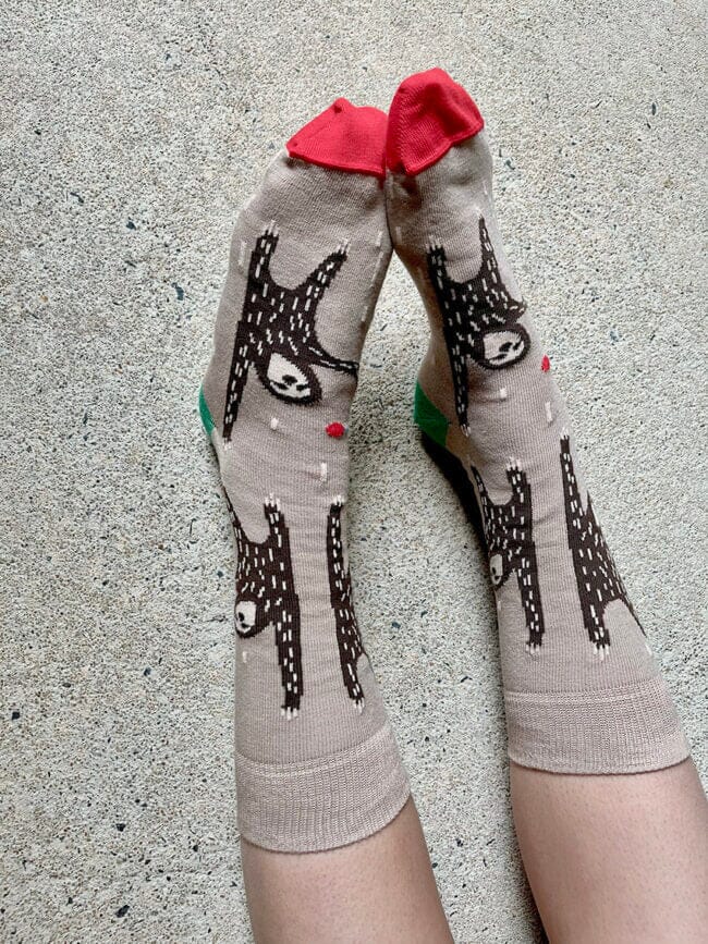 'Sloth' Cotton Socks - Tightology socks Tightology 