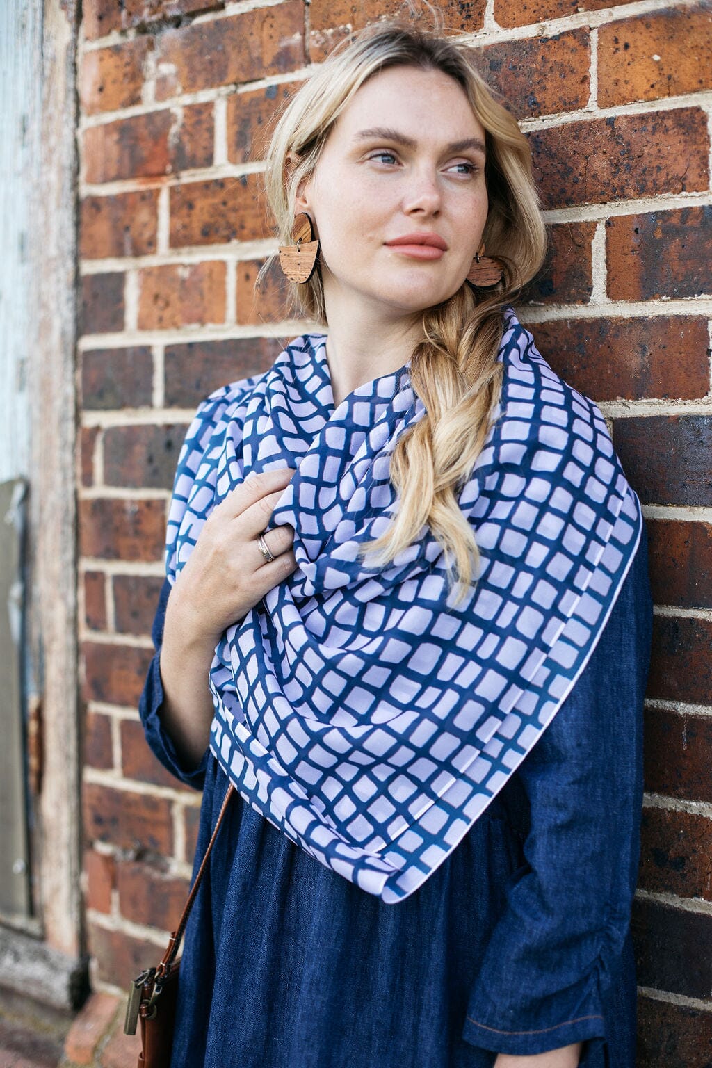 Wholesale Silken Chic Scarves - Tessellated Pavement Scarf The Spotted Quoll Studio 