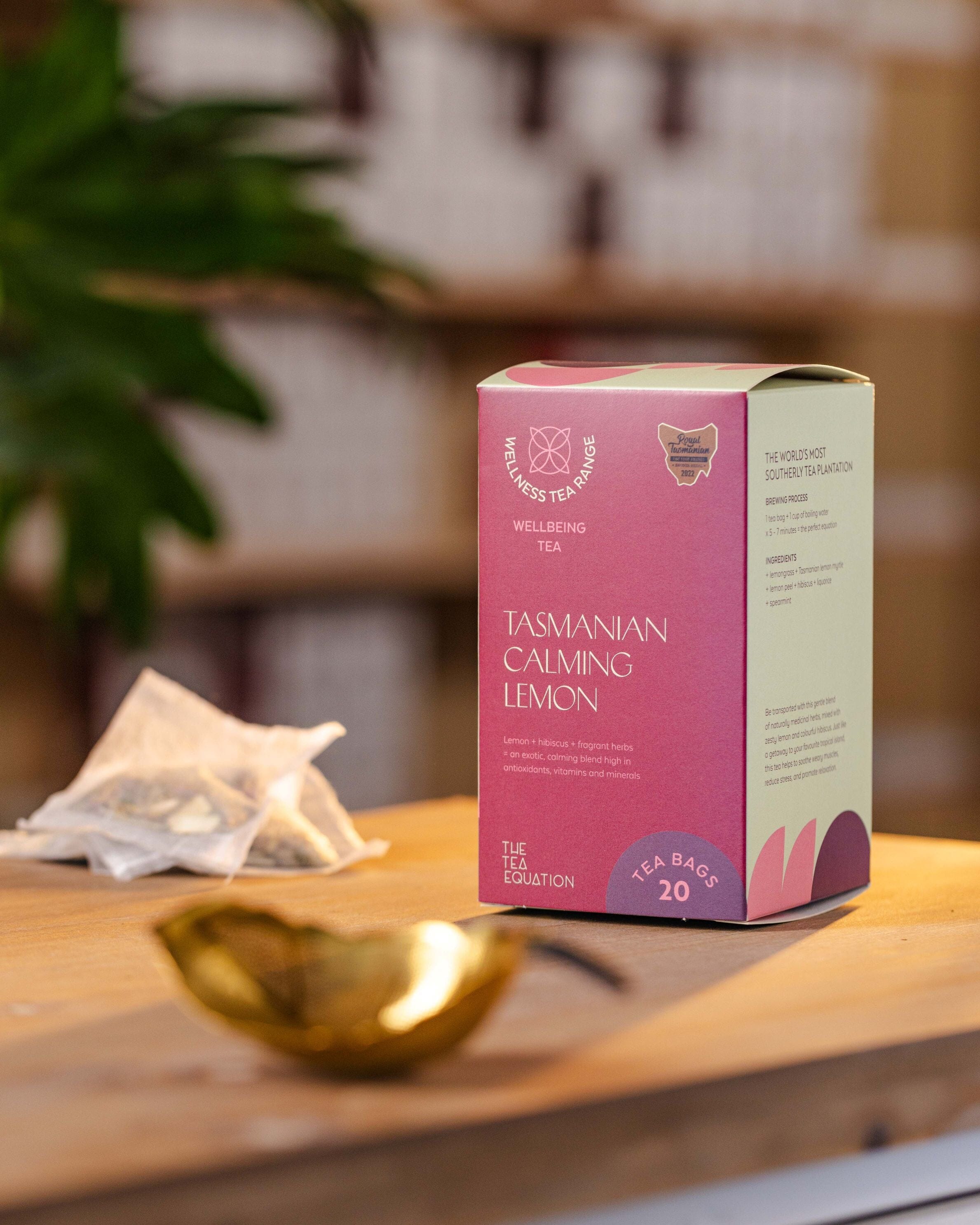The Tea Equation - Tasmanian Teabags 20 Pack Tea Tea equation Tasmanian Calming Lemon 