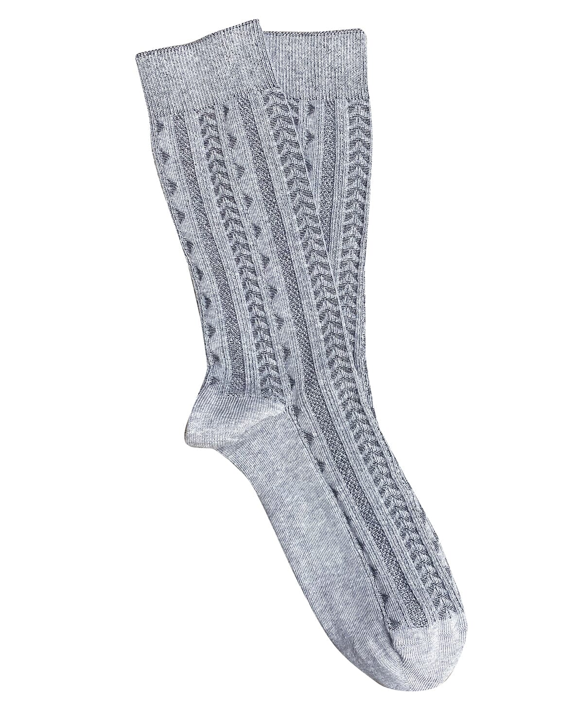 ‘Trastevere’ Cotton Socks - Tightology socks Tightology Silver 
