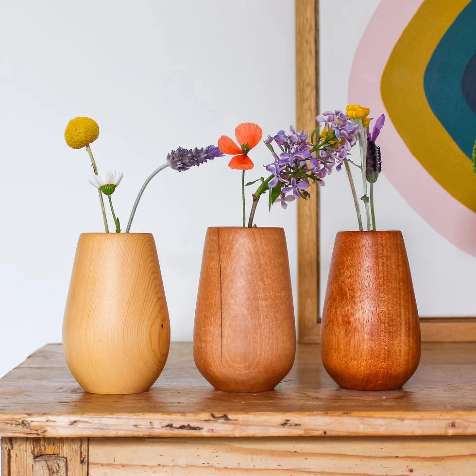 Wooden Bud Vases - Parkinson Wood Co Vase parkinson wood co 