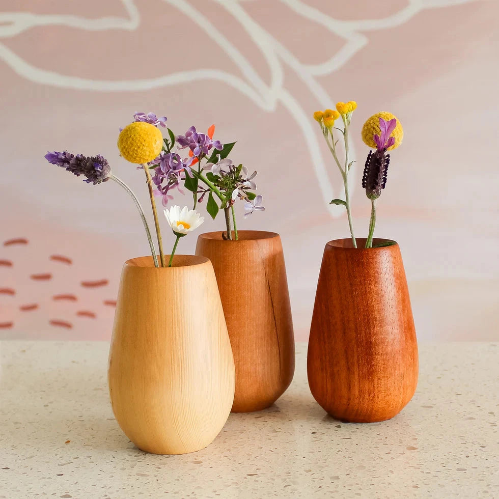 Wooden Bud Vases - Parkinson Wood Co Vase parkinson wood co 