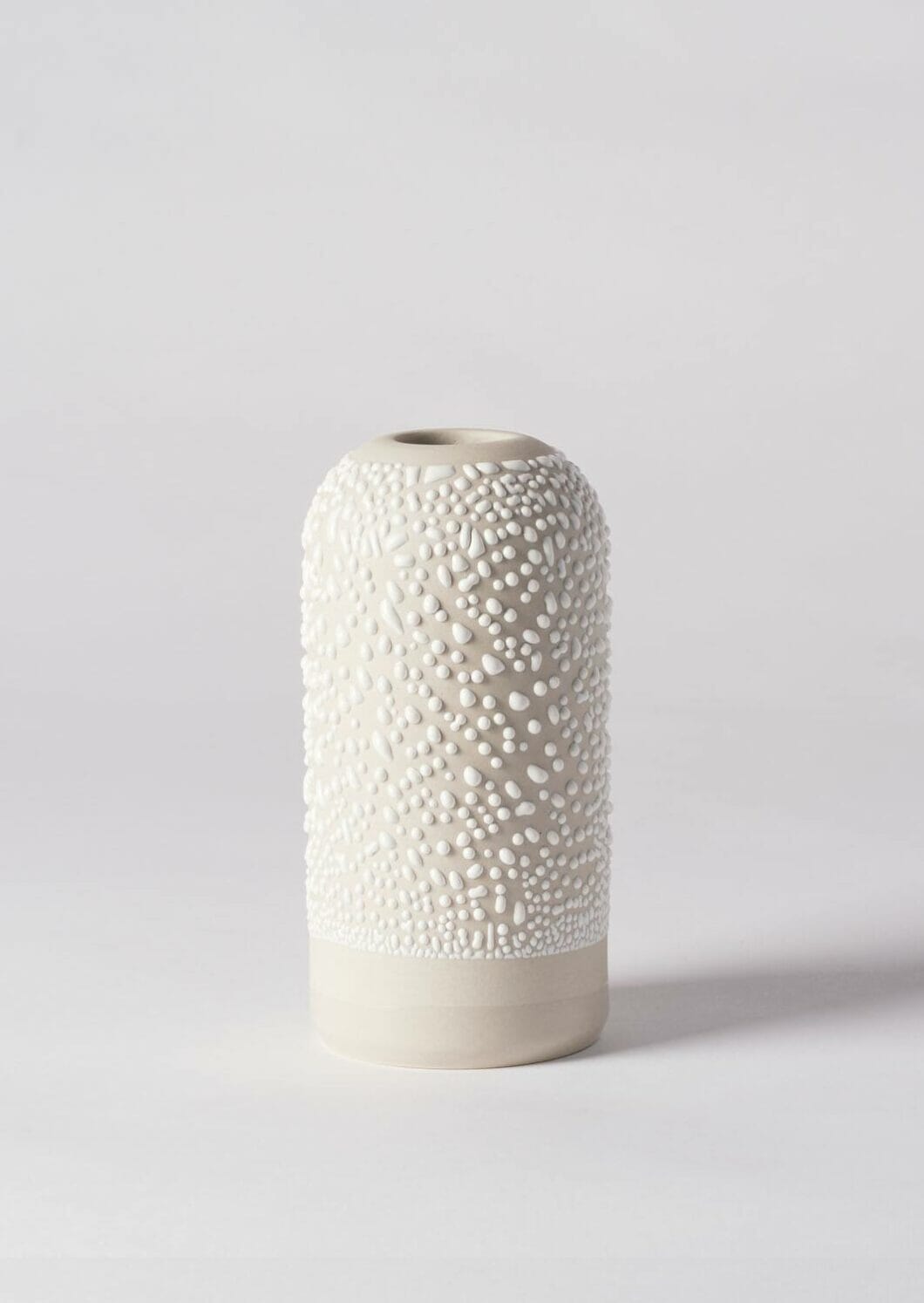 White Water Bead Vases - Angus and Celeste Pots Angus and Celeste Tall 