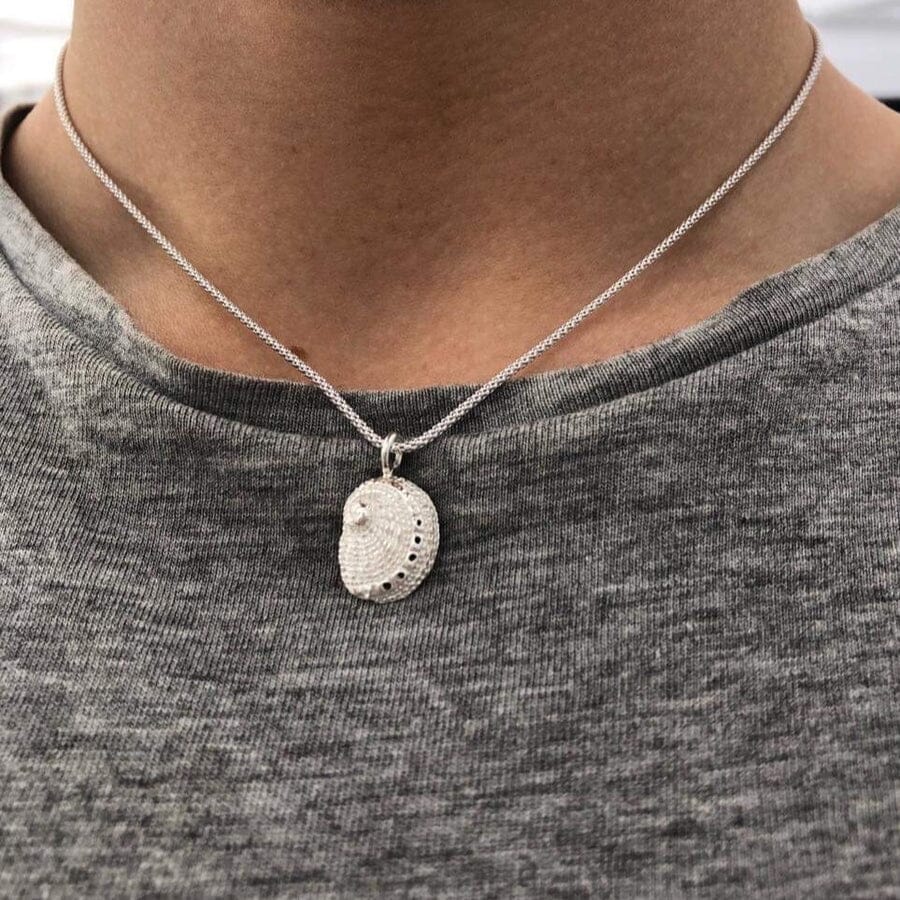 Tasmania Coastal Collection - Silver pendants Pendant The rare and Beautiful Abalone Tiny (20mm) 