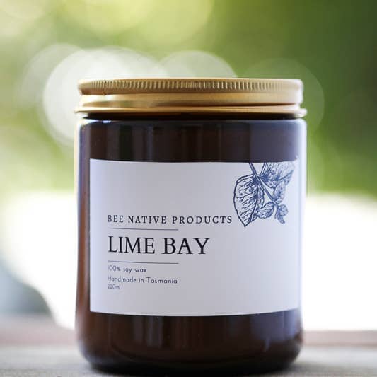 Bee Native - Soy Candle Candles Bee Native Products Lime Bay Medium 