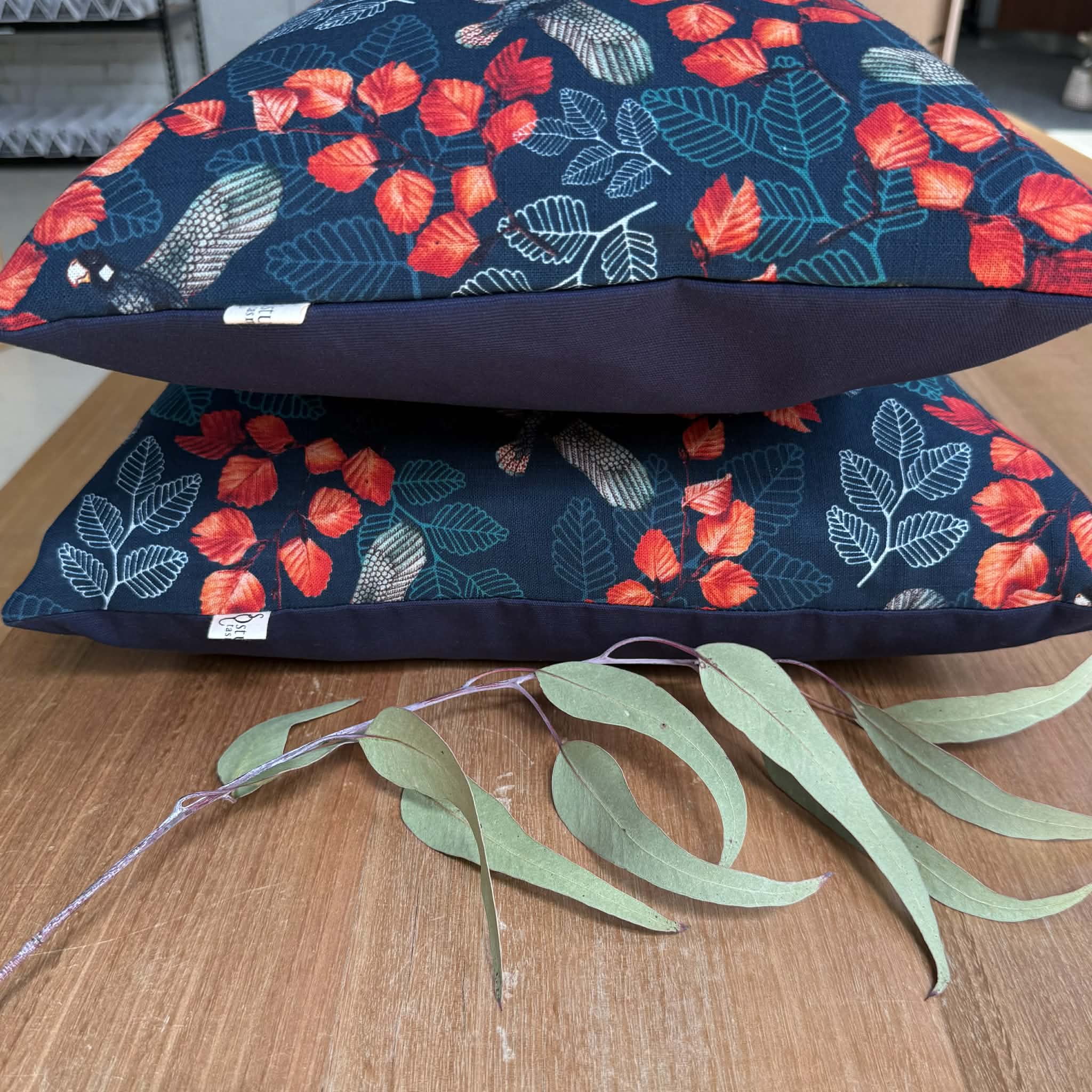 2 Pack Organic Linen/Hemp Cushions - Turning Fagus Cushions The Spotted Quoll 