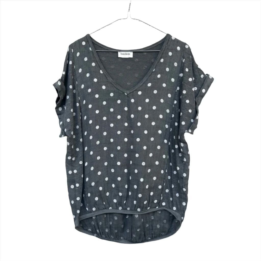 Frederic cute tiny spot t-shirt The Spotted Quoll One Size Charcoal 