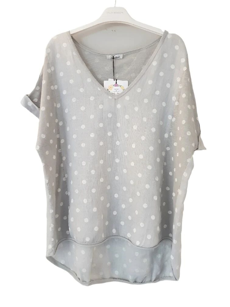 Frederic cute tiny spot t-shirt The Spotted Quoll One Size Silver 