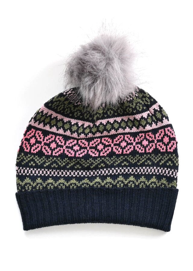 Dahlia Fairisle Merino Beanie - Uimi Beanie Uimi Ink 