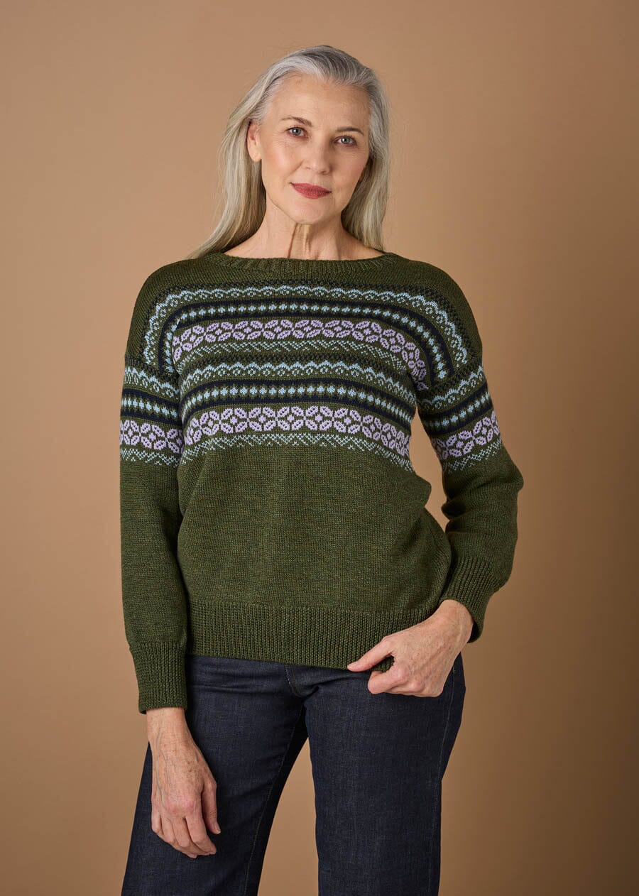 Dahlia Merino Jumper - Uimi sweater Uimi Moss S 