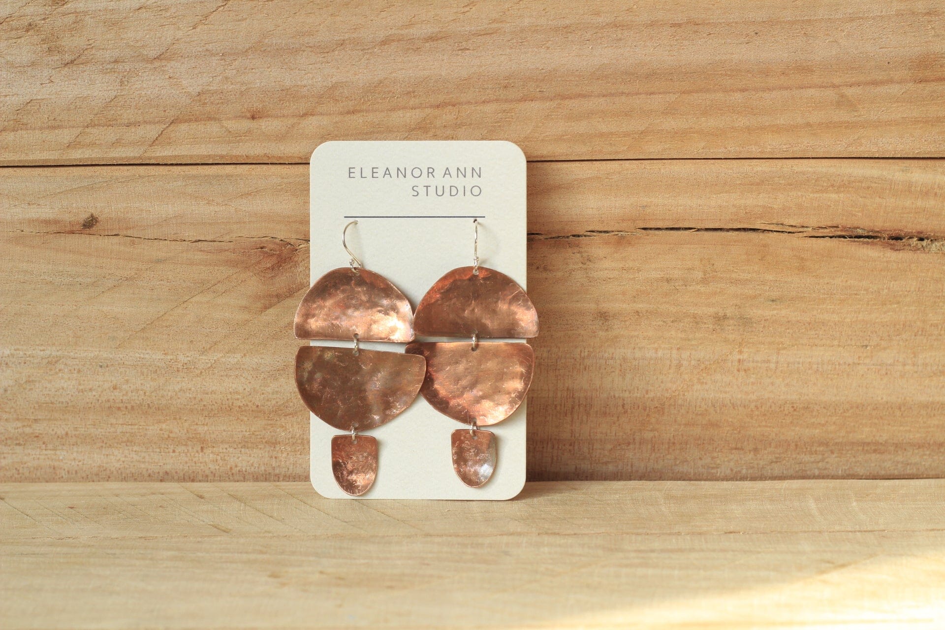 Recycled Copper & Brass Earrings - Eleanor Ann Earrings Eleanor Ann 