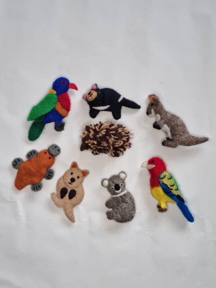 Wool Felt Finger Puppets - Create & Wonder finger puppets Create & Wonder 