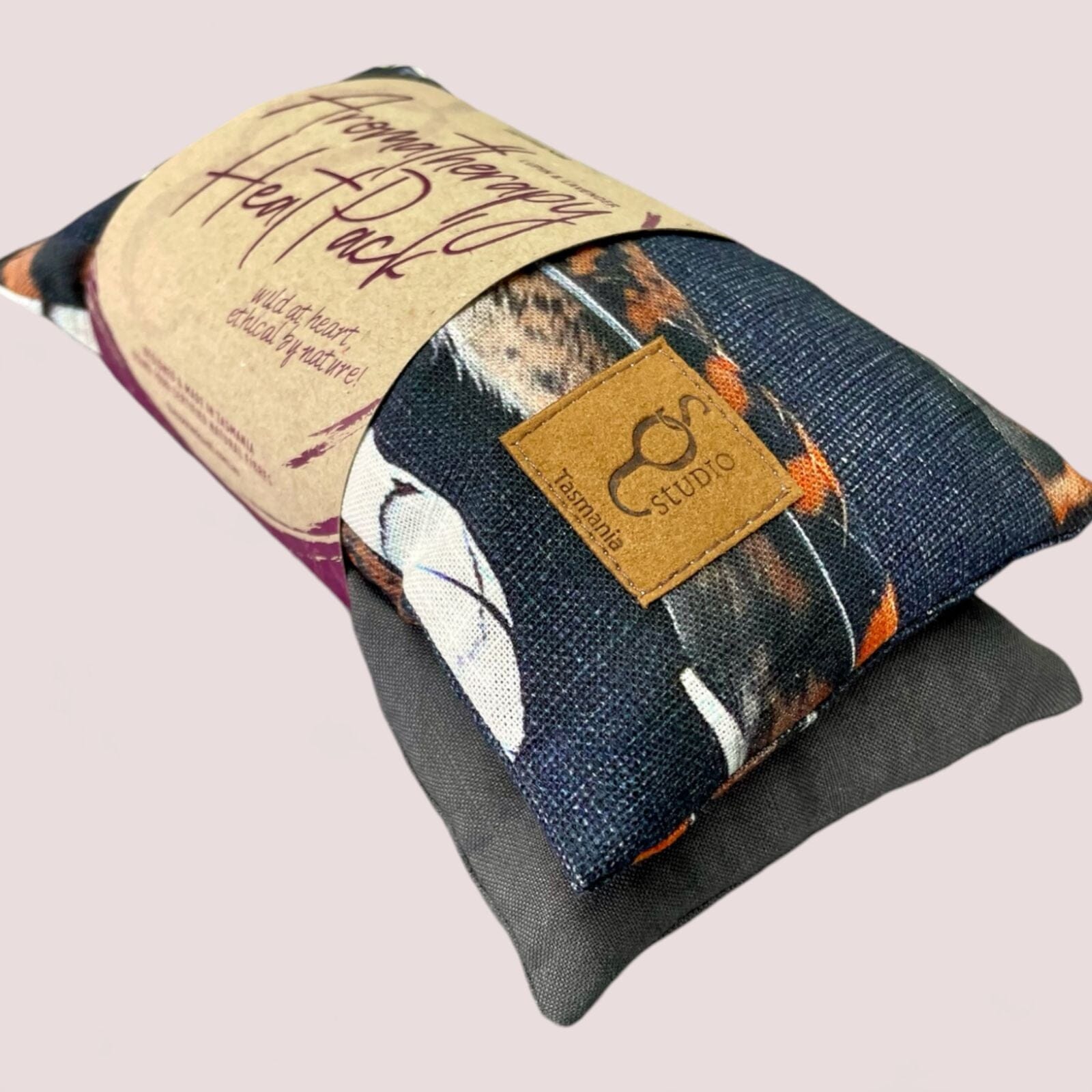 Aromatherapy Heat/Cold pack - Lupin & Lavender Heating Pads The Spotted Quoll Double Trouble Feather / Graphite 