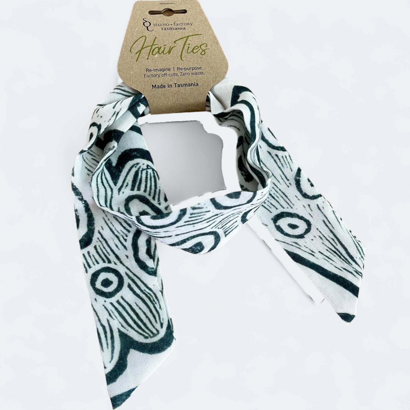 Re-imagine Hair Ribbon Hair Accessories The Spotted Quoll Organic Cotton Galaxias Reverse 