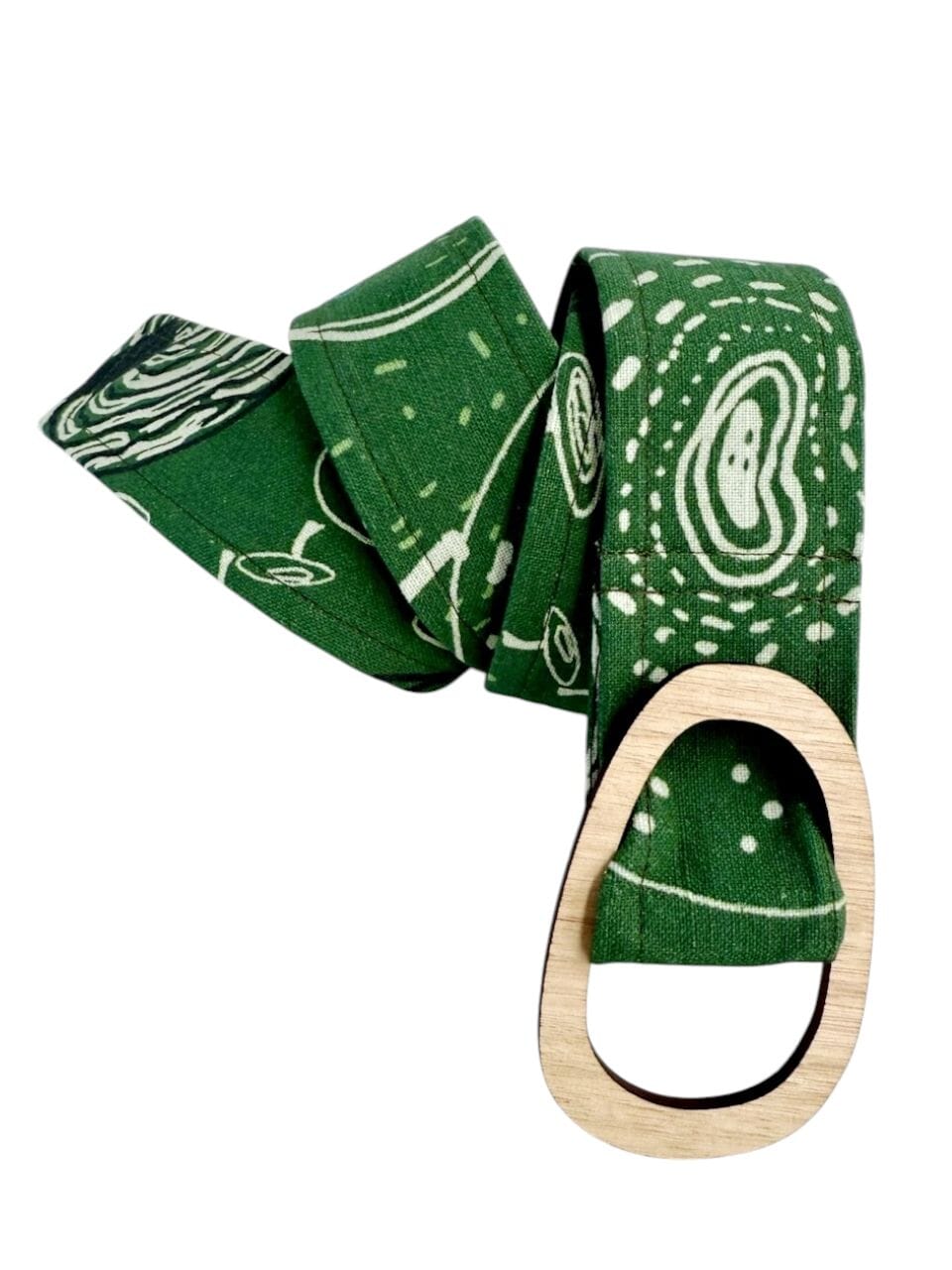 Tasmanian Oak Belts - Printed Organic Linen Belt Buckles The Spotted Quoll 