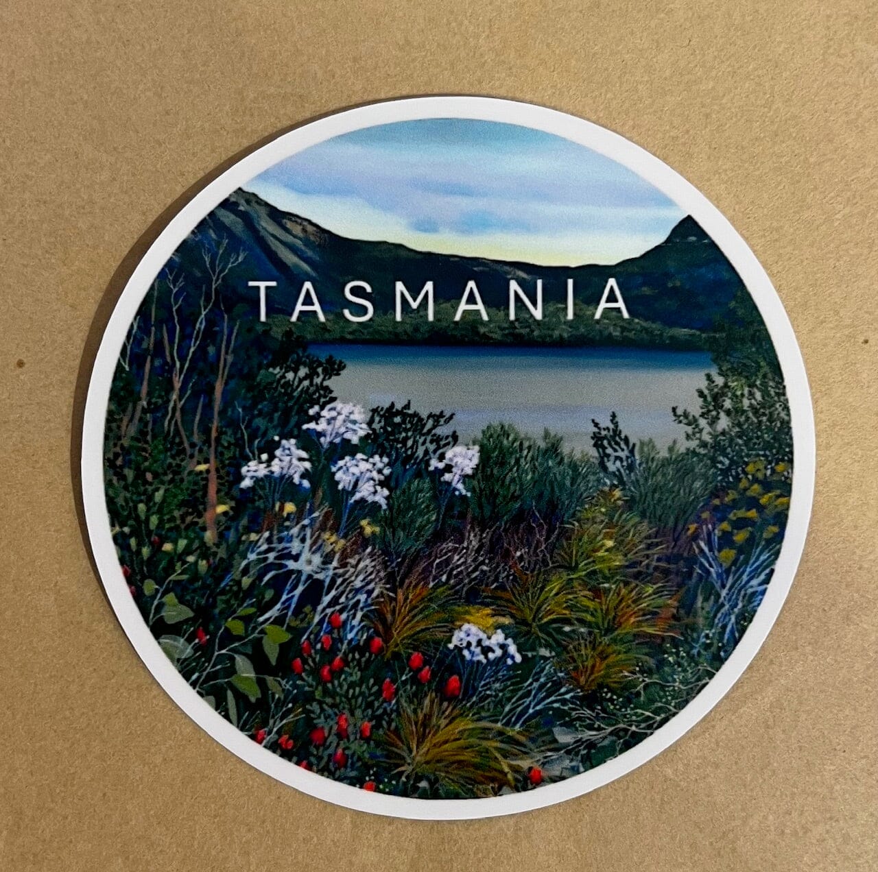 Michelle Evans Stickers The Spotted Quoll Across the lake 
