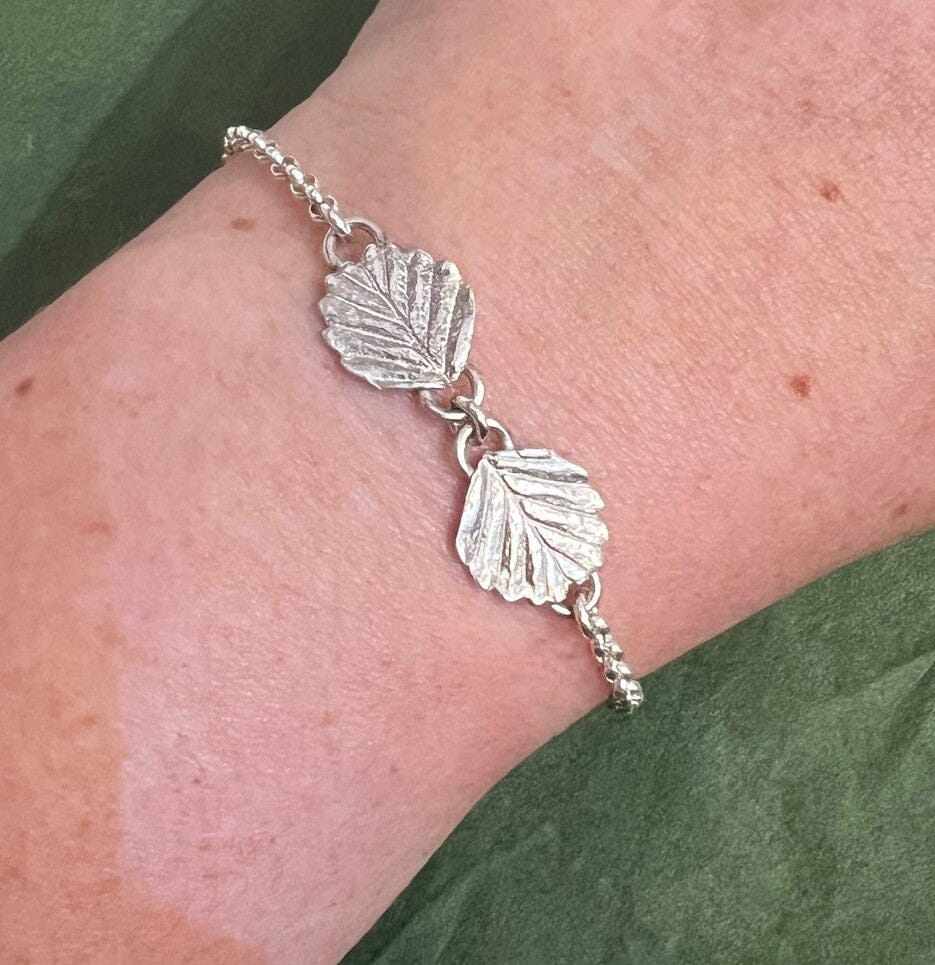 Fagus Pendants - Janny McKinnon Jewellery Janny Bracelet Double Fagus Silver 