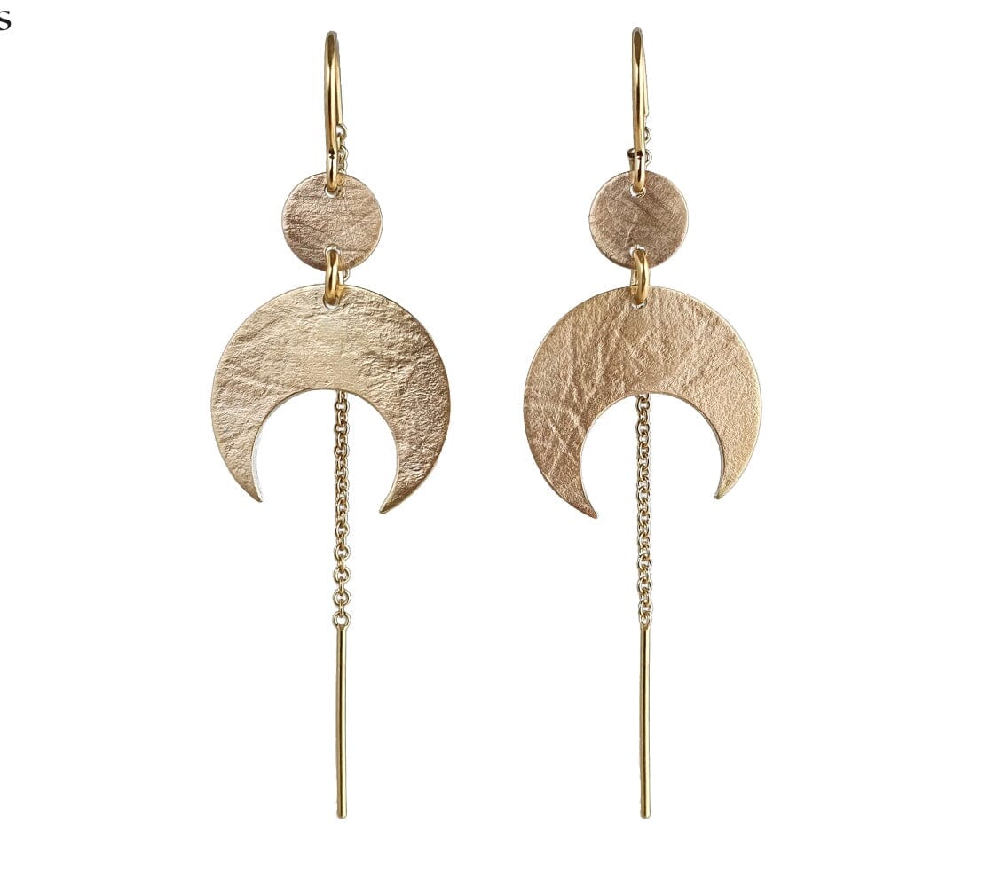 Goddess Thread Earring Earrings Emily Eliza Arlotte Hook + Thread Gold 