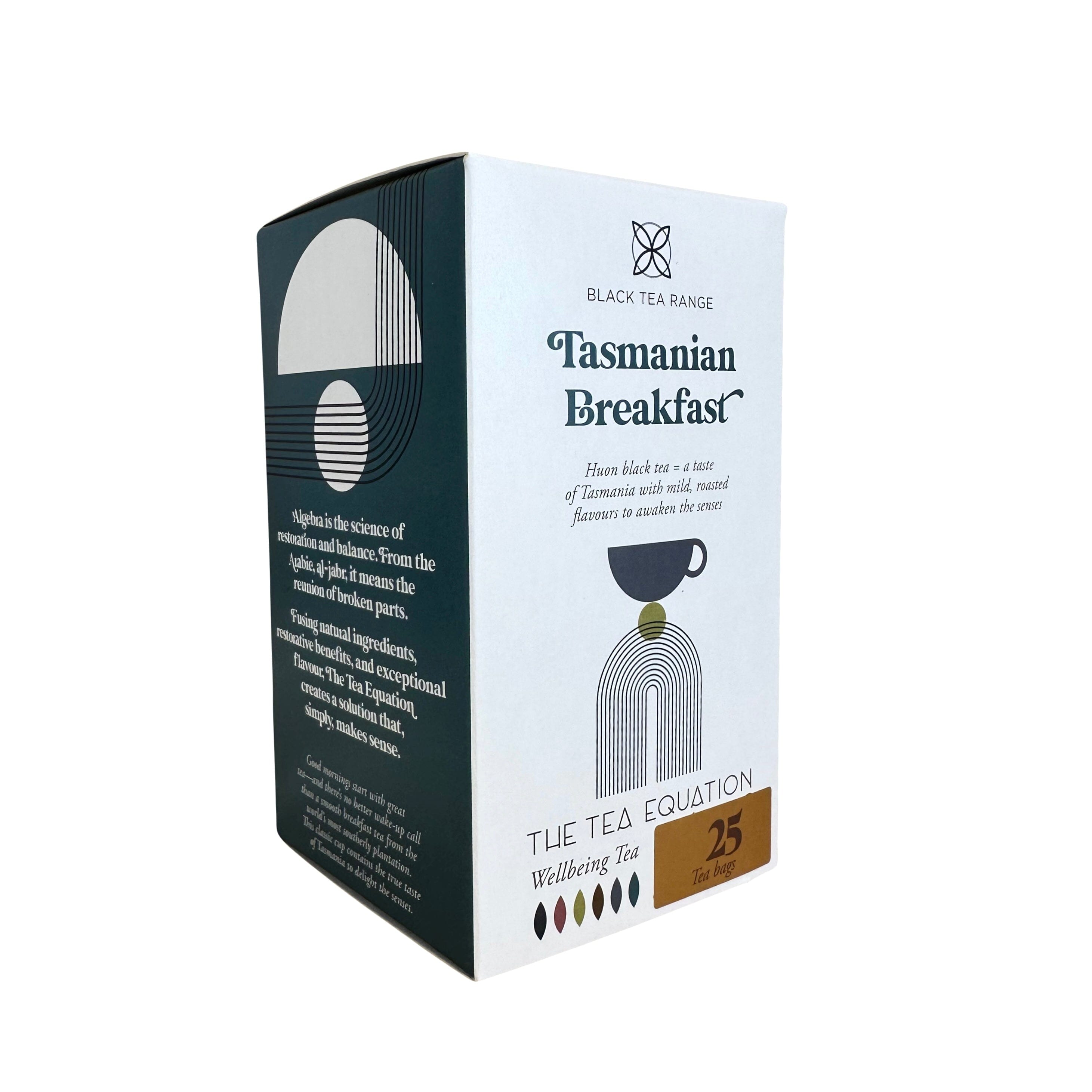 The Tea Equation - Tasmanian Teabags 25 Pack Tea The Rabbit Hole Organic Tea Bar Tasmanian Breakfast 