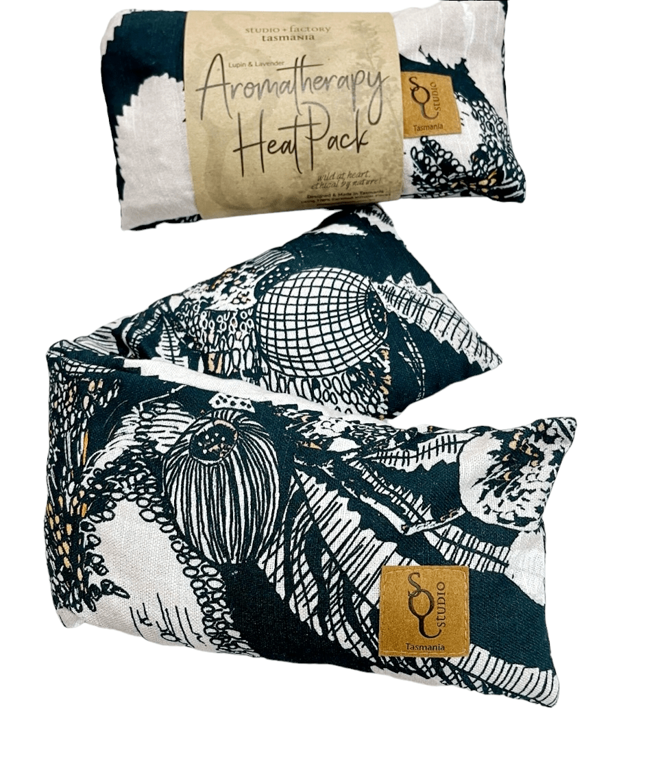 Aromatherapy Heat/Cold pack - Lupin & Lavender Heating Pads The Spotted Quoll Long Sawtooth Banksia 