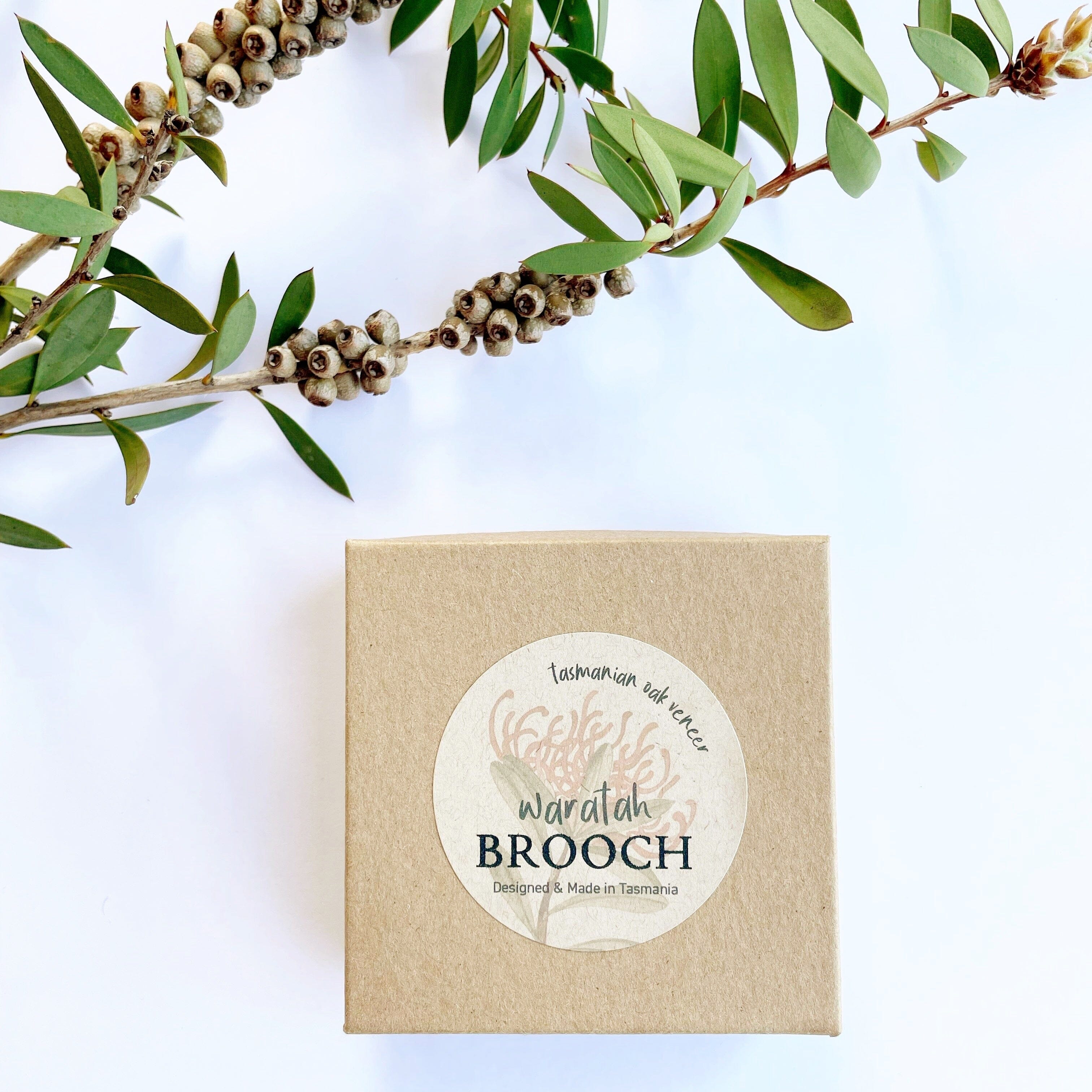 Brooches - Printed Tasmanian Oak Veneer Brooch The Spotted Quoll 
