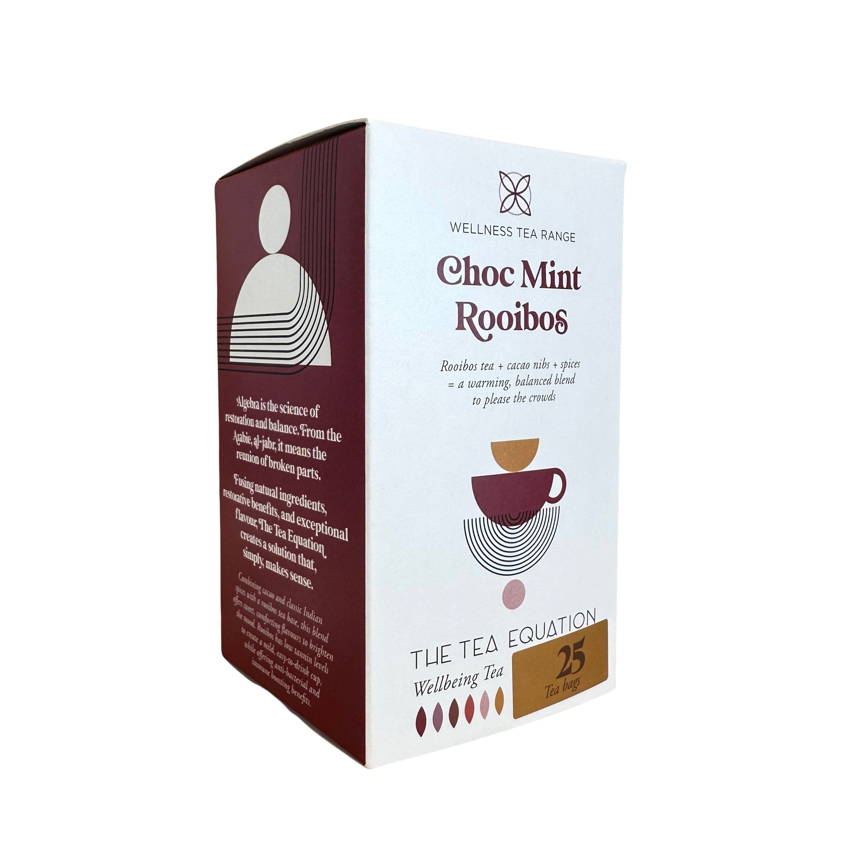 The Tea Equation - Tasmanian Teabags 25 Pack Tea The Rabbit Hole Organic Tea Bar Choc Mint Rooibos 