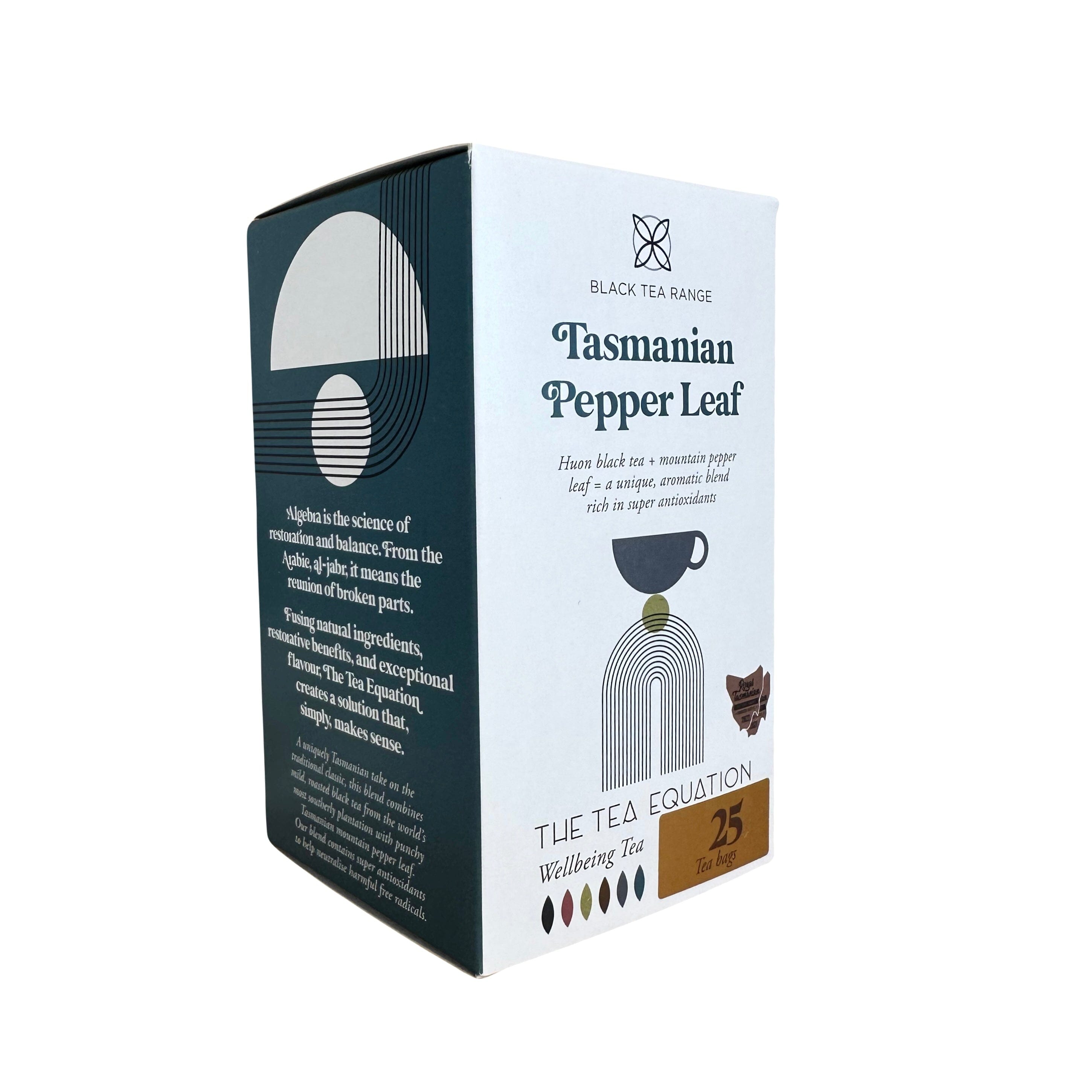 The Tea Equation - Tasmanian Teabags 25 Pack Tea The Rabbit Hole Organic Tea Bar Tasmanian Pepper Leaf 
