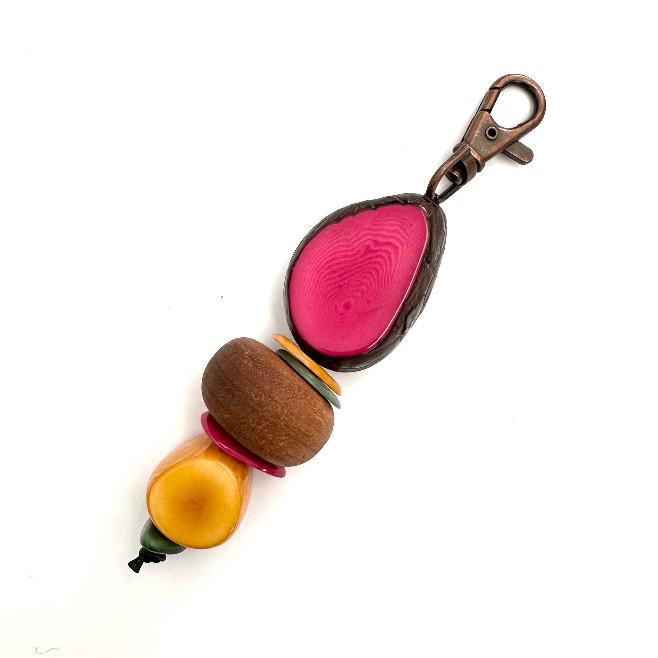 Eco Beads Key Ring key ring The Spotted Quoll Studio Pink Lemonade 
