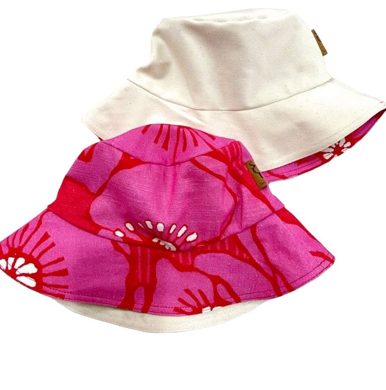 Full Bloom Bucket Hat sun hat The Spotted Quoll Tea Tree / Natural S/M 