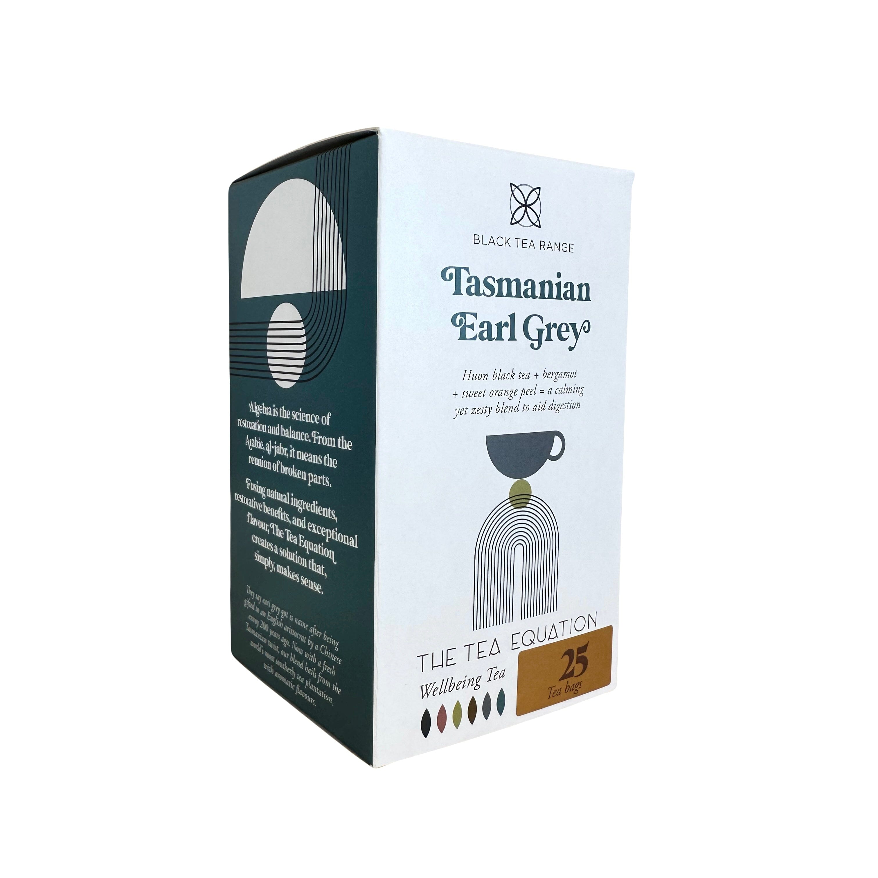 The Tea Equation - Tasmanian Teabags 25 Pack Tea The Rabbit Hole Organic Tea Bar Tasmanian Earl Grey 